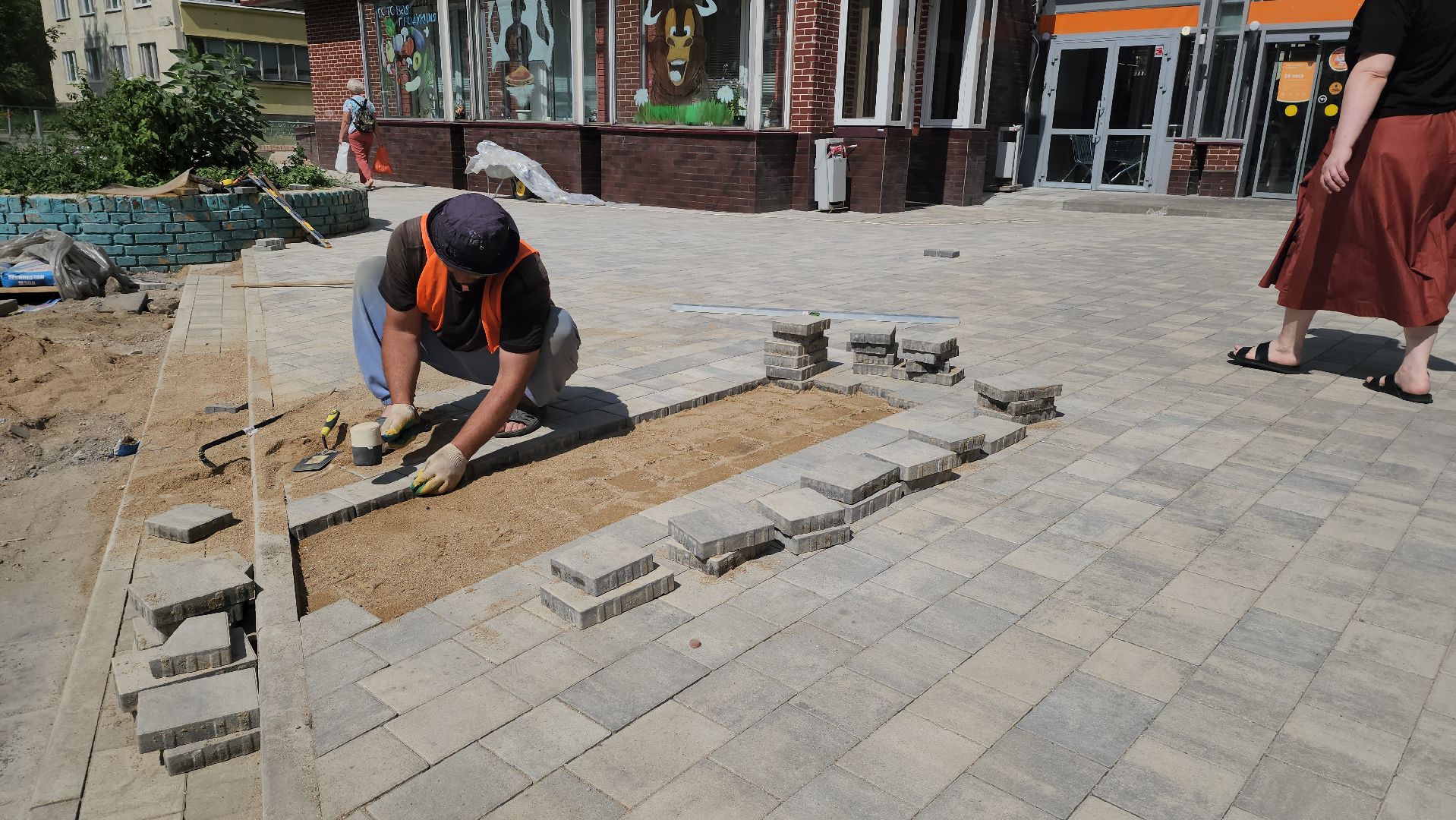 красногорск, плитка, блгоустройство,