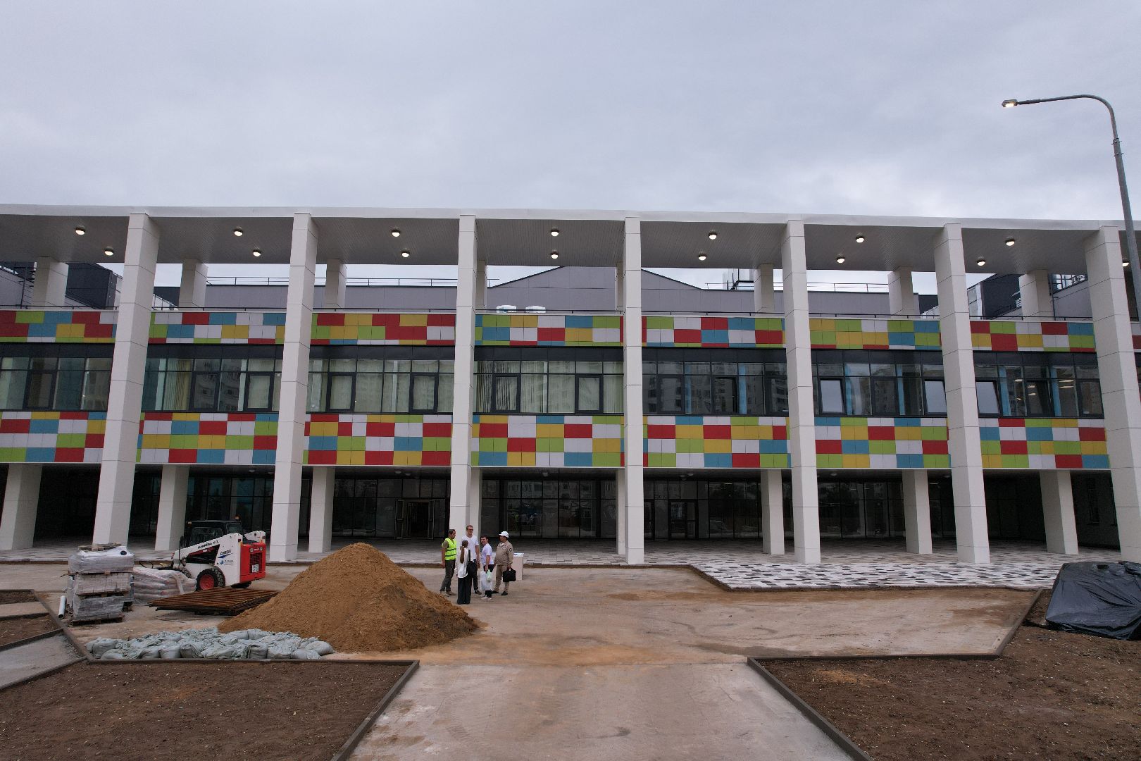 видео с коптера, красногорск, строительство, образование,