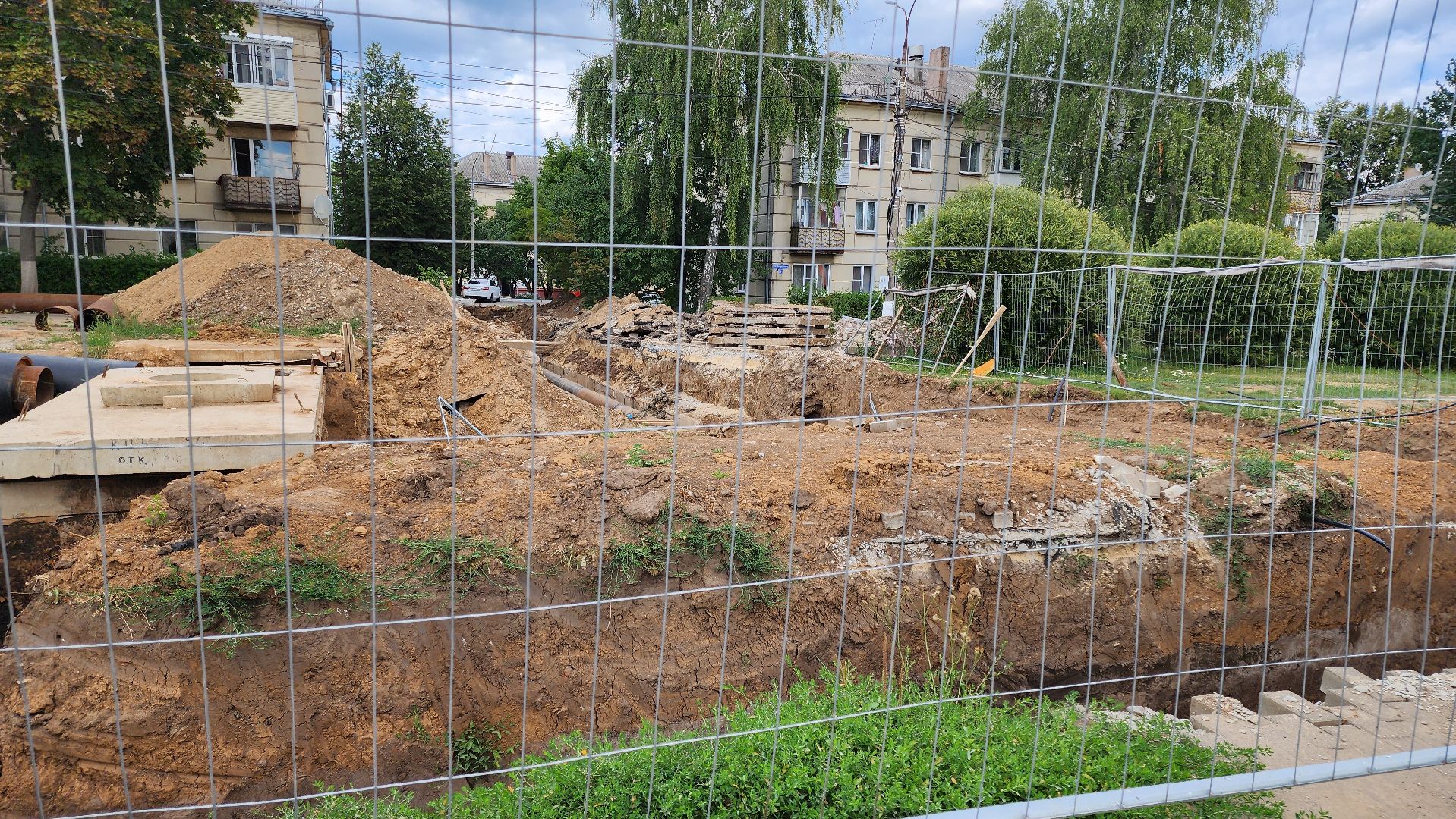 кашира, улица энергетиков, утечка, трубопровод, ГВС, аварийные работы, муп теплосеть,