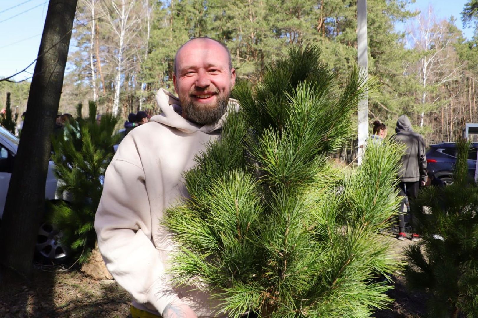 общество, акция, деревья, весна