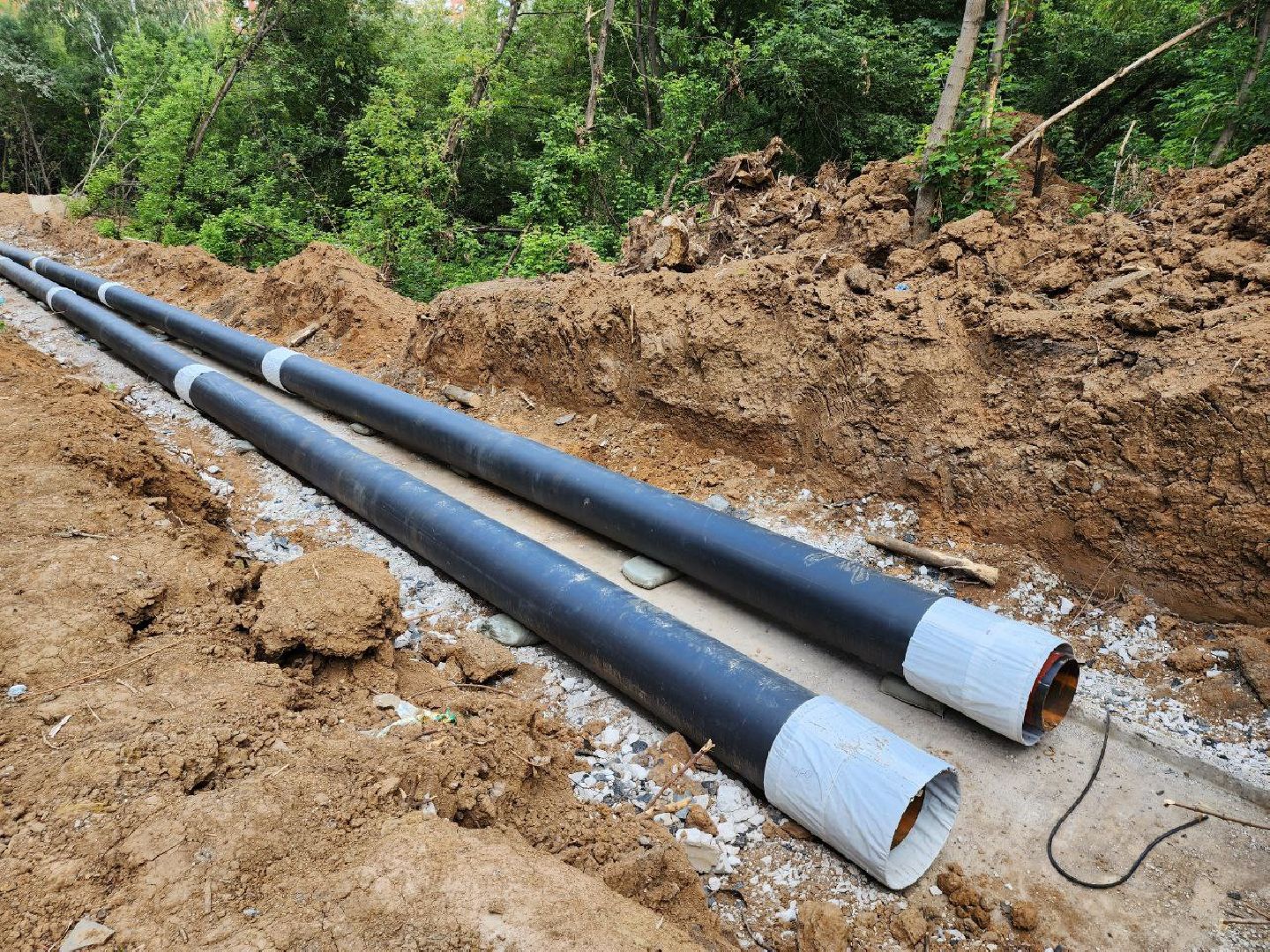 ремонт теплосетей, замена труб отопления, теплоснабжение, ленинский округ, видное, тепловая камера, модернизация теплосетей,