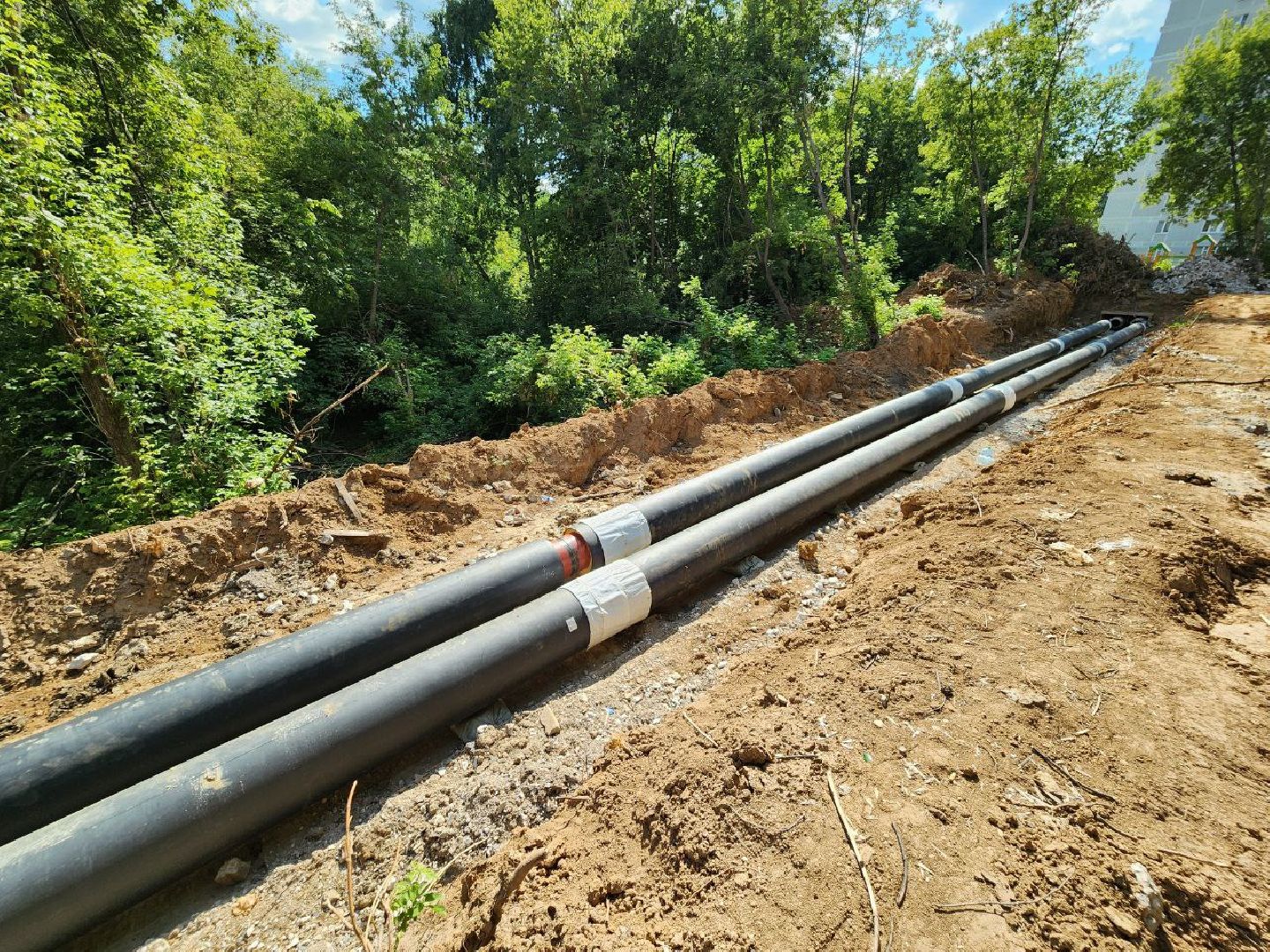 ремонт теплосетей, замена труб отопления, теплоснабжение, ленинский округ, видное, тепловая камера, модернизация теплосетей,