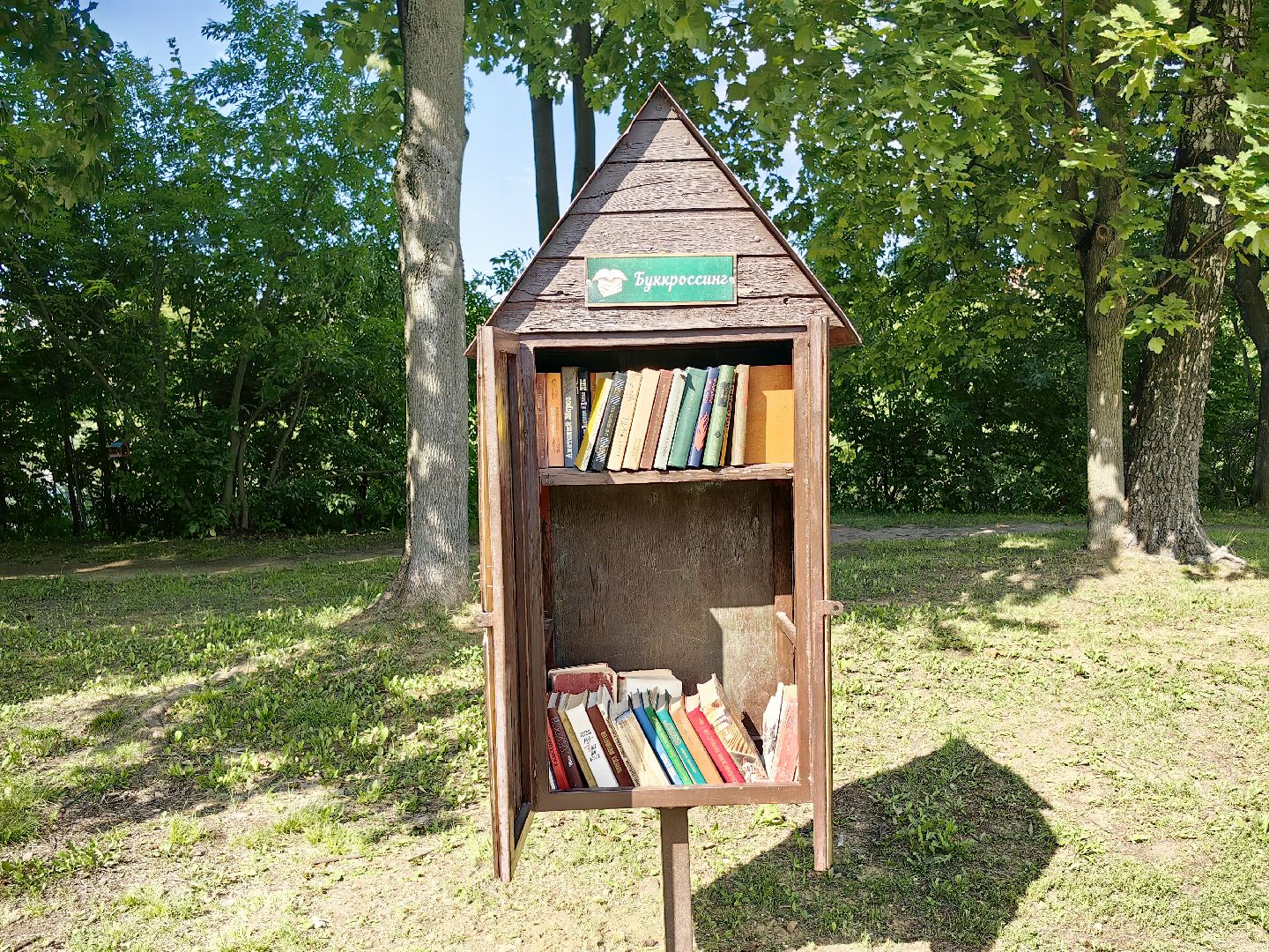 буккроссинг, книги, парк, обмен книгами, читатели, щёлково,