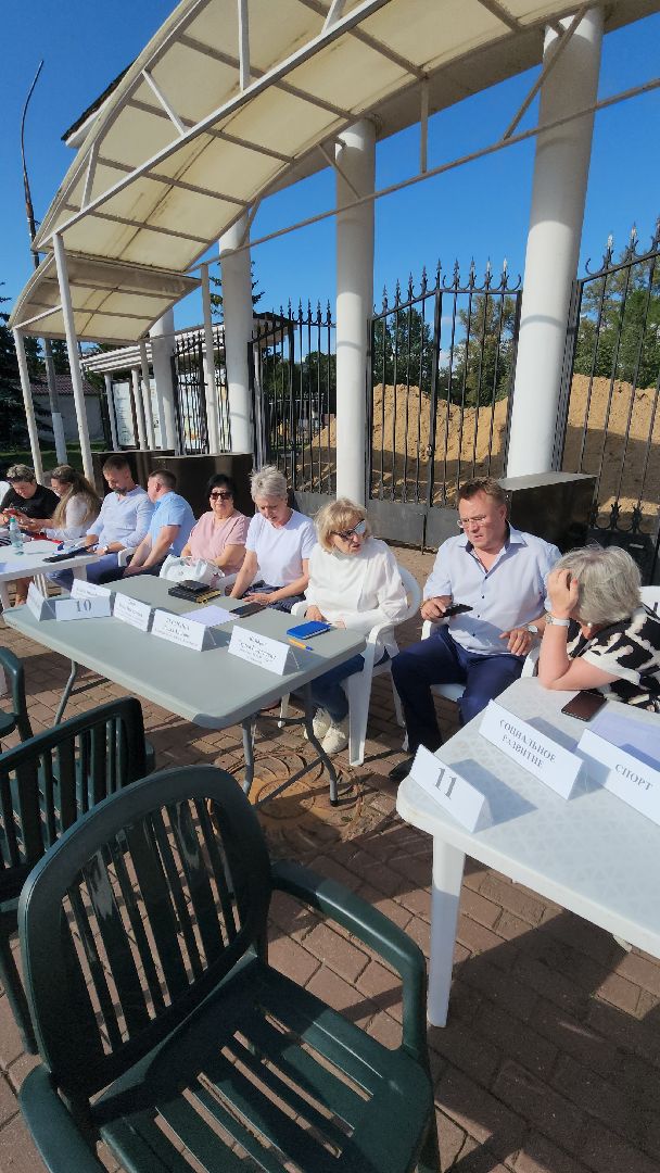 выездная администрация, борис аубакиров, реконструкция парка, здравоохранение, гимназия 1, зачисление, лилия бусыгина,Ольга тинис, Сергей Комаров,