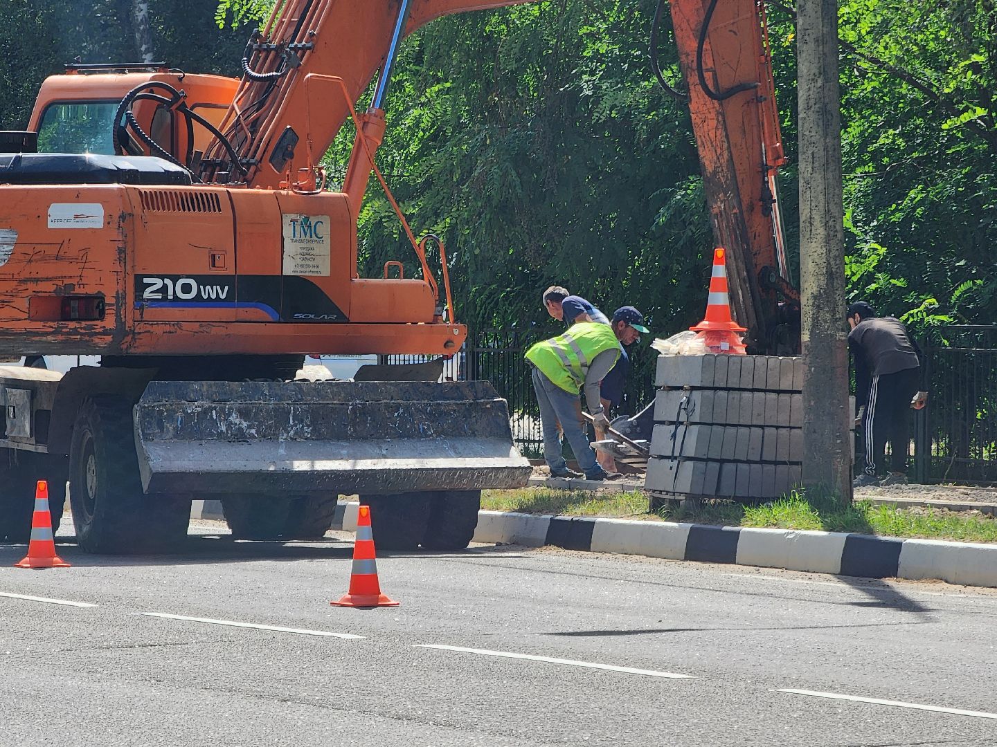Дубна, Дороги, Тротуар, Щебень, Благоустройство, Ремонт тротуара,