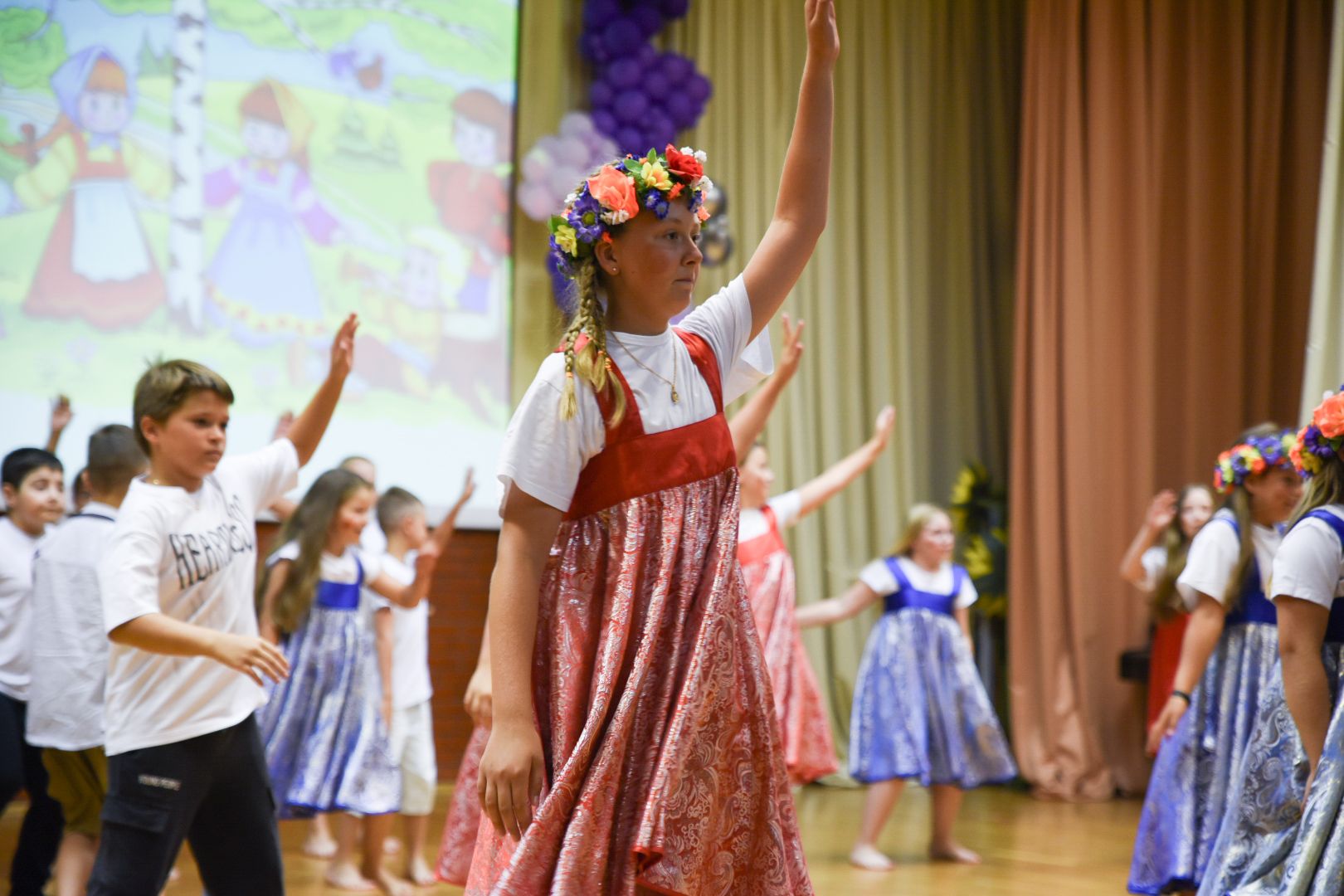 Бронницы, Летний лагерь Радуга, Нано-флешмоб, Флешмоб в русском стиле, Дети на каникулах,