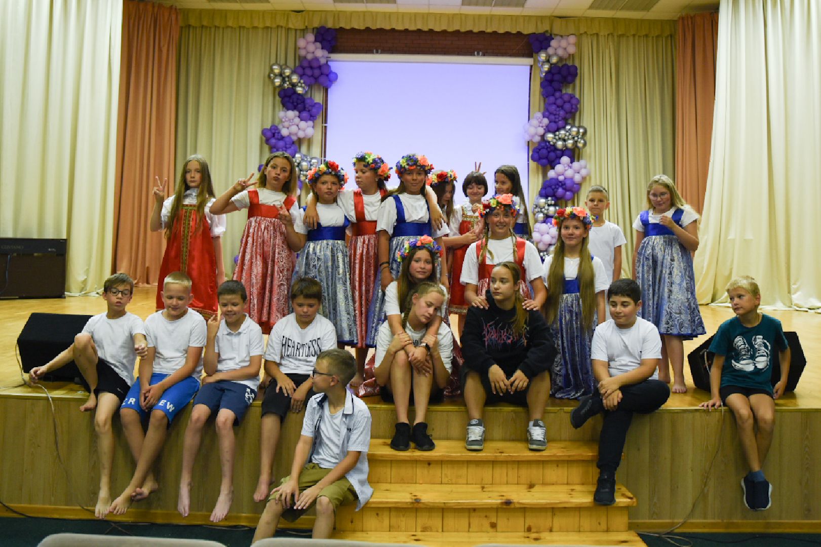 Бронницы, Летний лагерь Радуга, Нано-флешмоб, Флешмоб в русском стиле, Дети на каникулах,