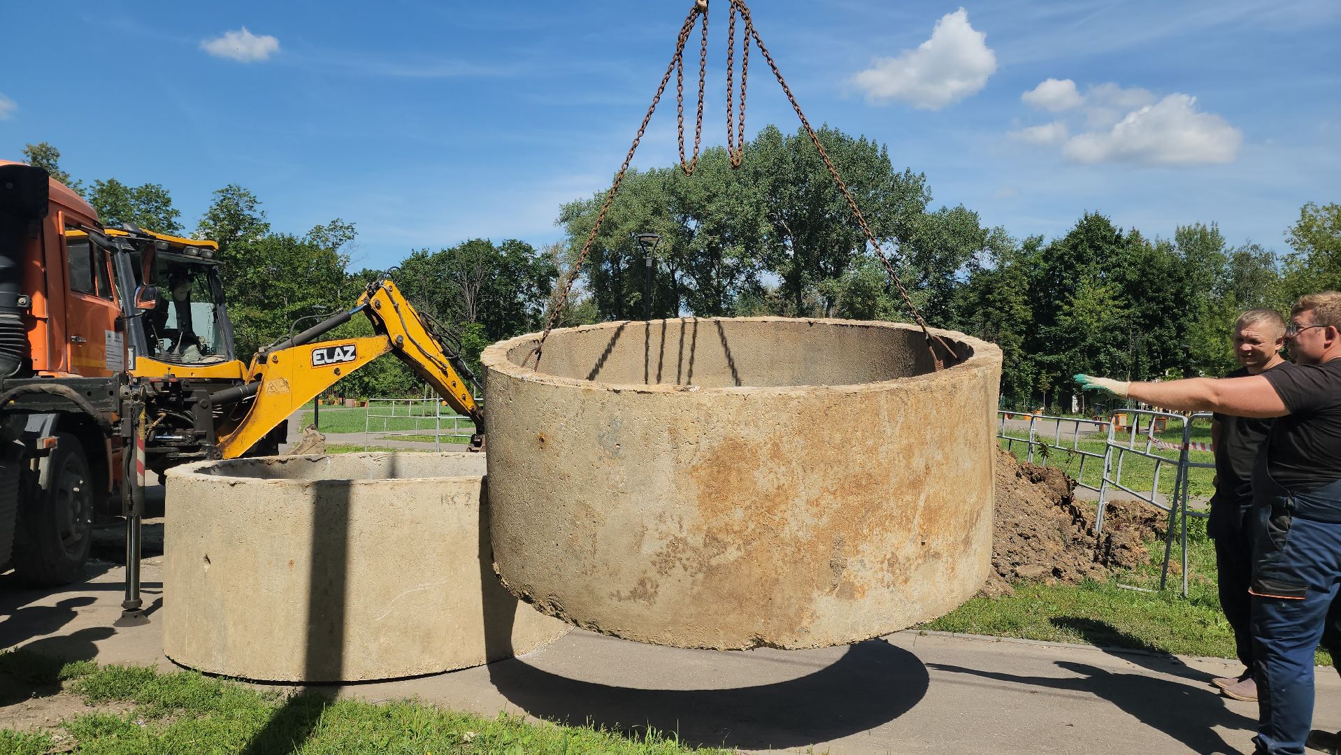 Подольск, Дренажный колодец, ливневая канализация, подтопление,