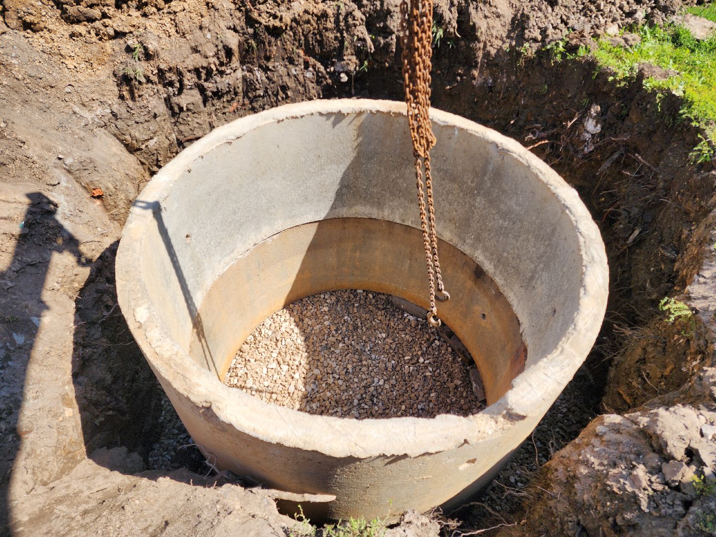 Подольск, Дренажный колодец, ливневая канализация, подтопление,