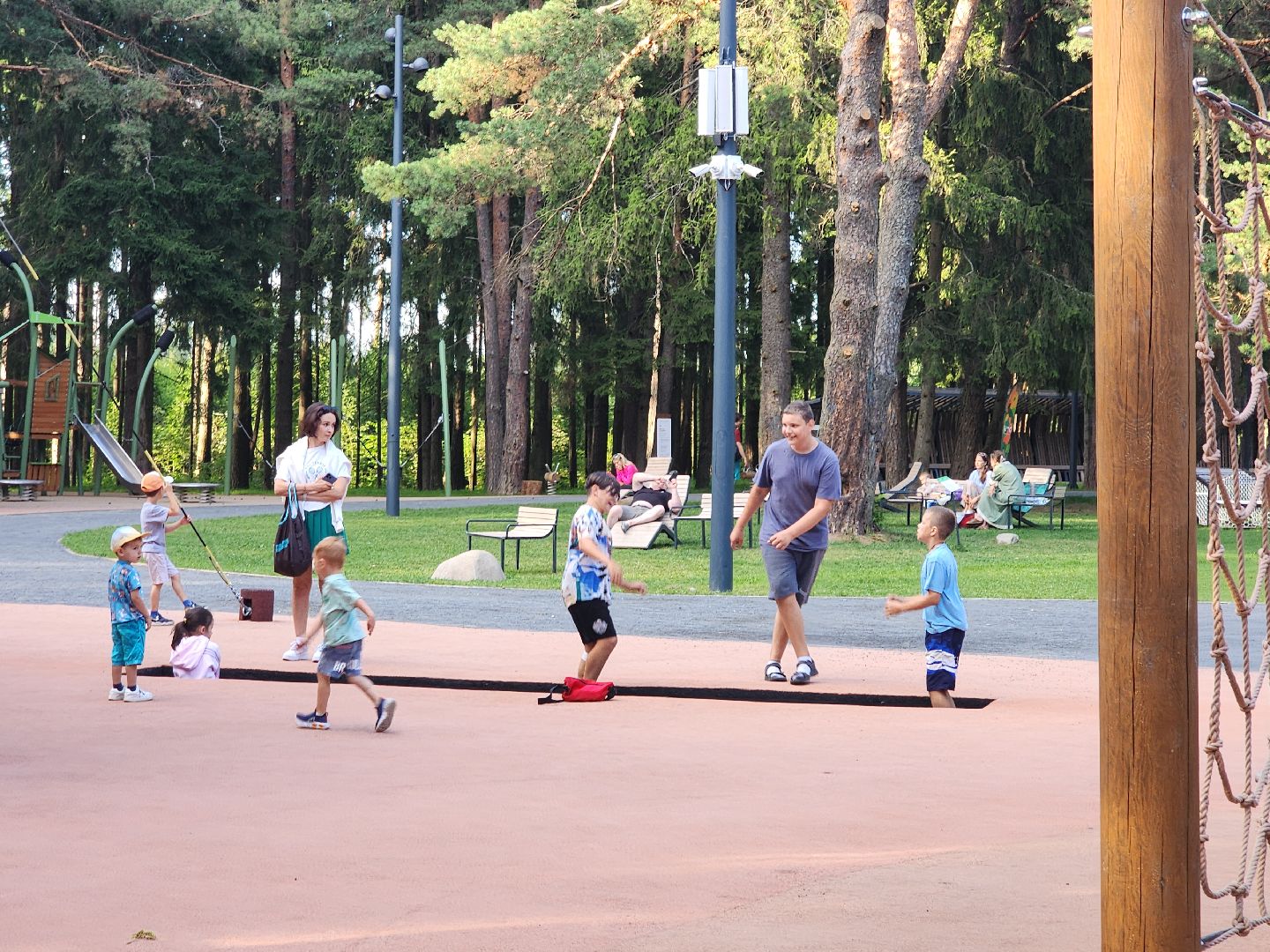 место отдыха, лесопарк, семейный отдых,