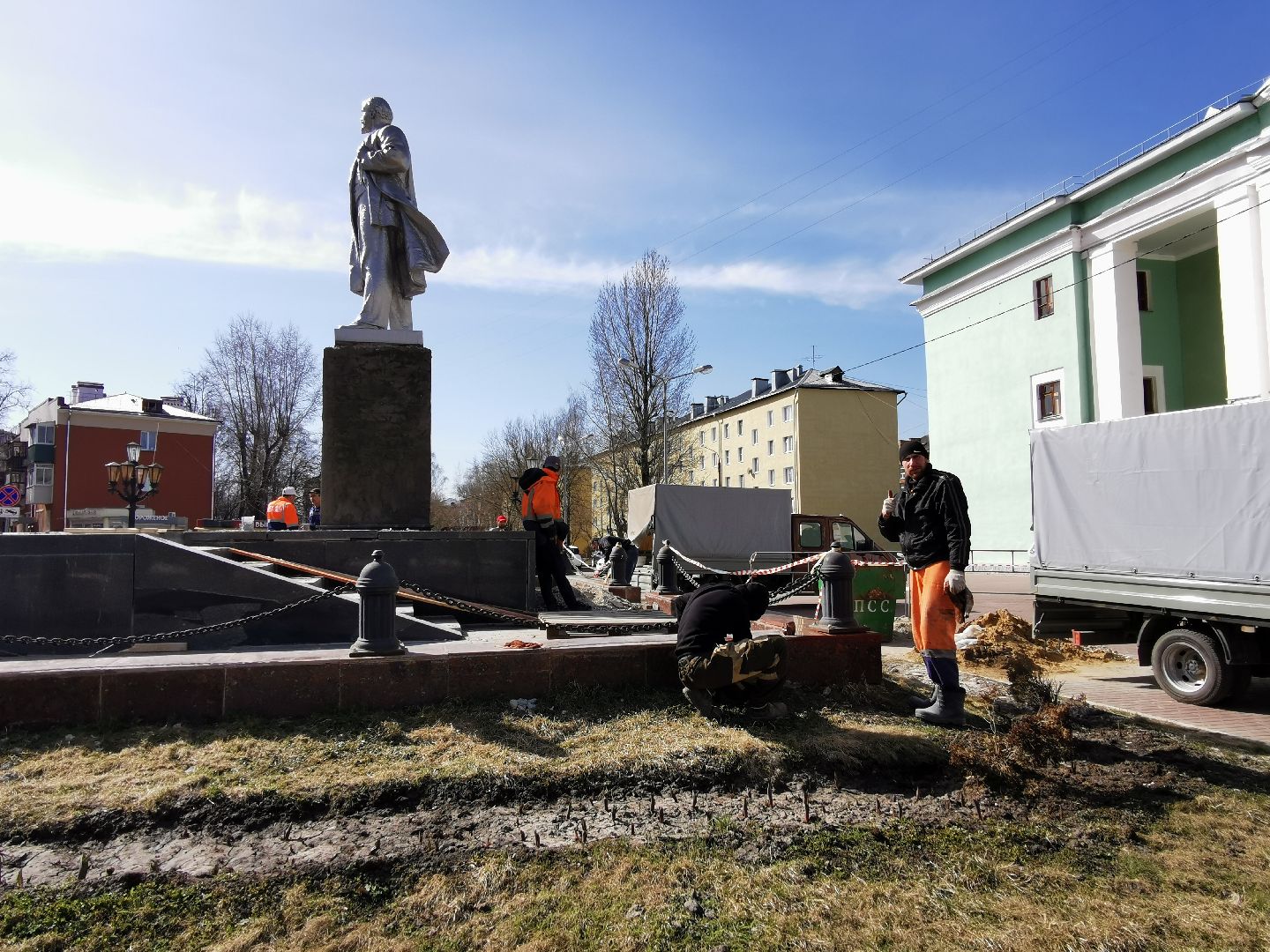 Подольск, памятник, ремонт