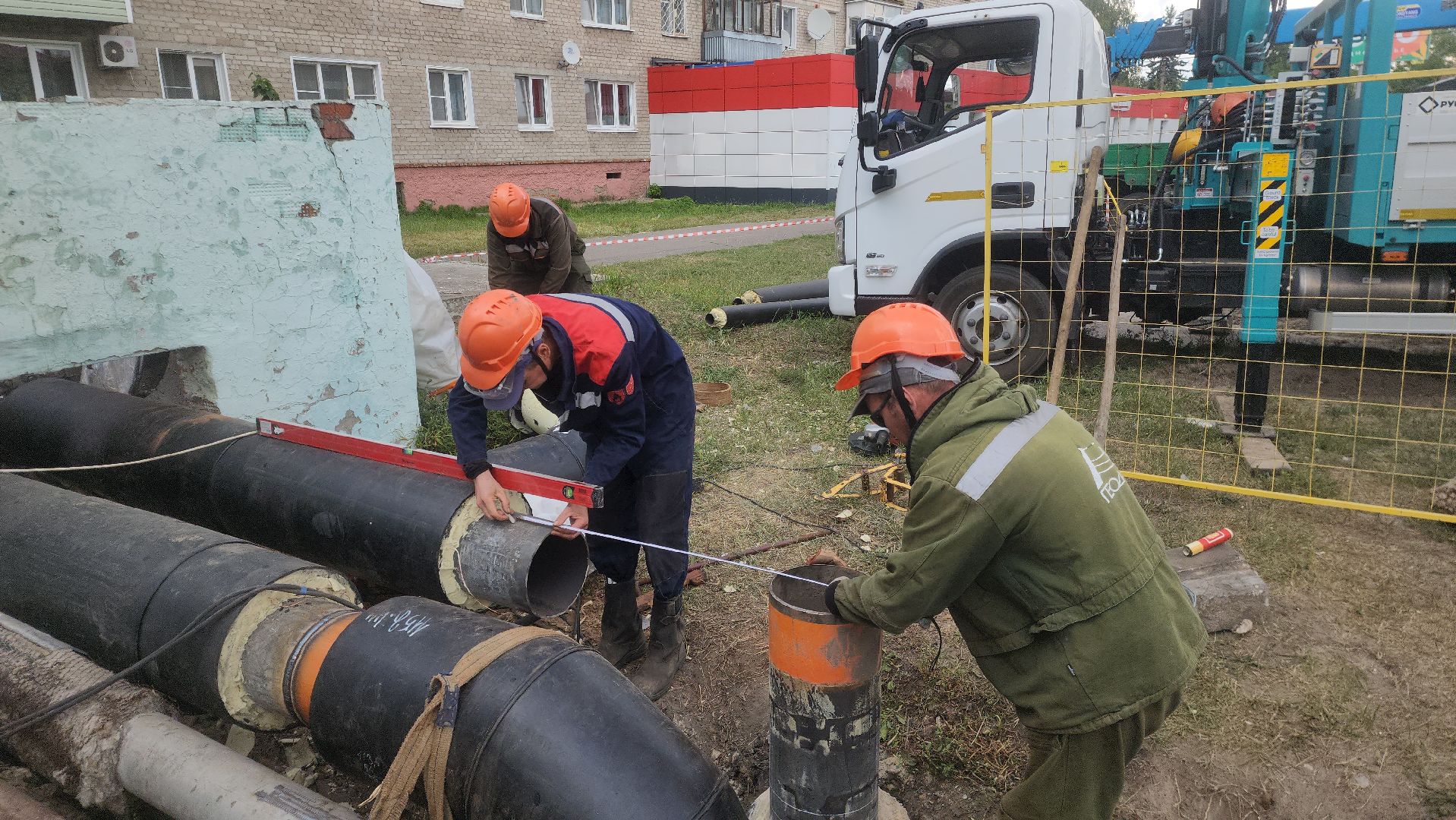 шатура, жкх, жкх и благоустройство, жкх подмосковье, тепловые сети, ремонт тепловых сетей, ремонт распределительного теплового узла,
