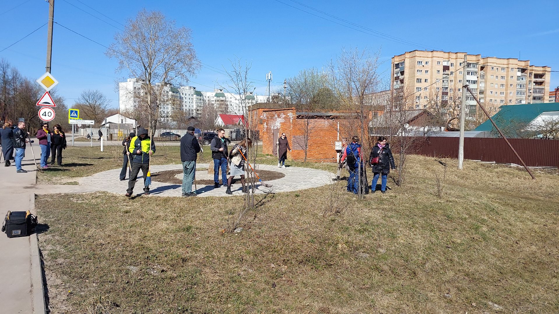Серпухов, субботник, журналисты, Подмосковье, благоустройство