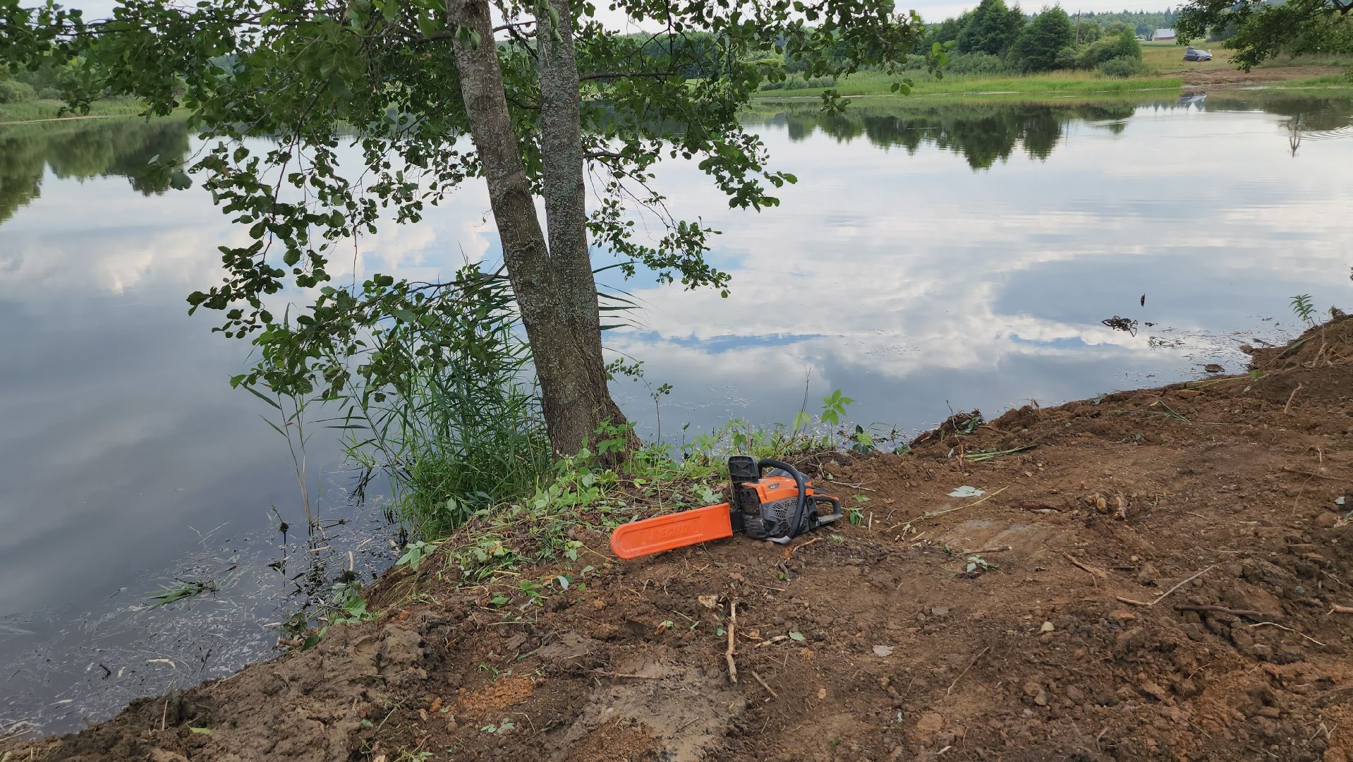 серпухов, деревня калугино, пруд, чистка водоема, экология,