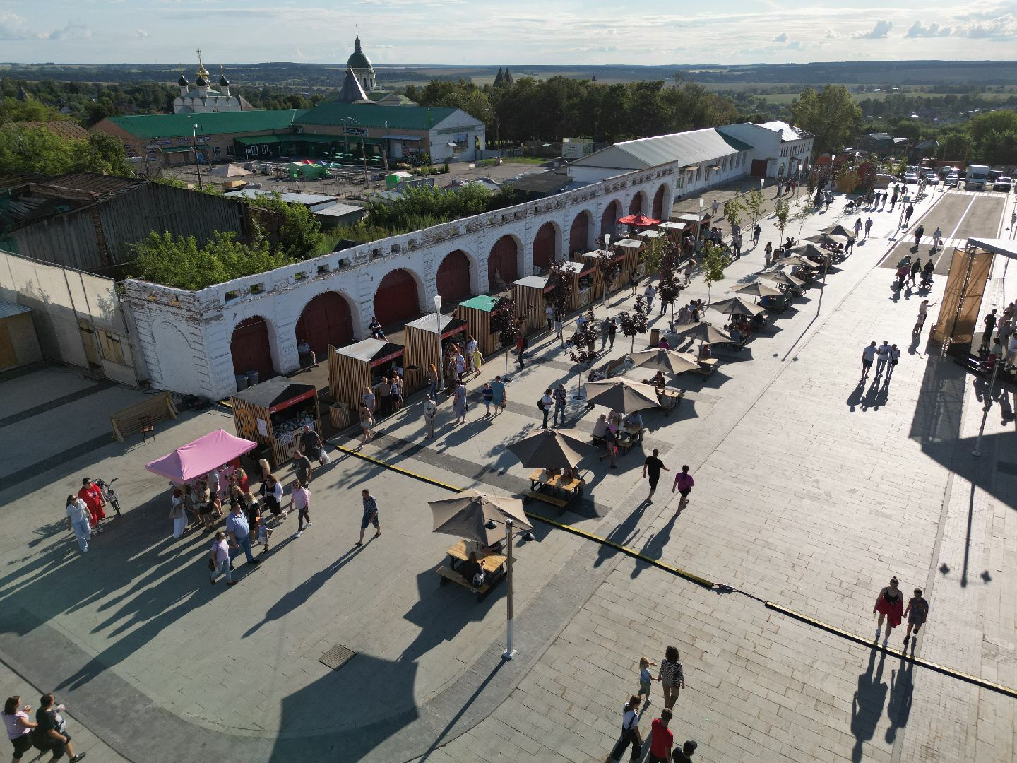 видео с коптера, зарайск, фестиваль,