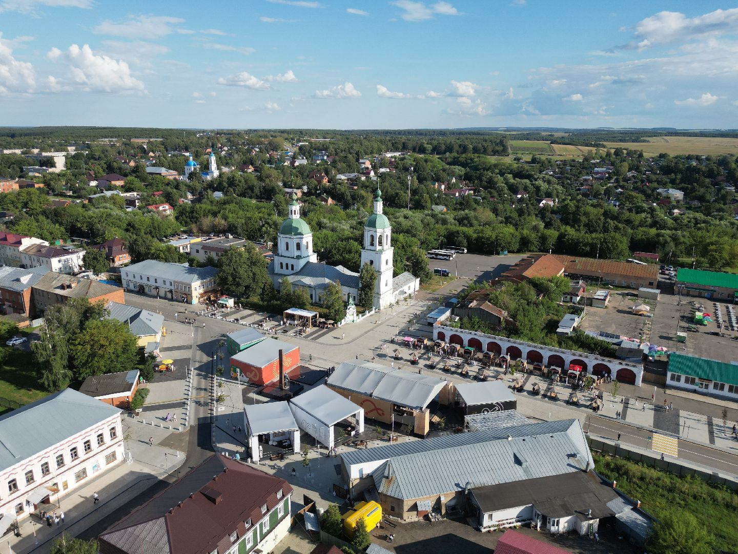 видео с коптера, зарайск, фестиваль,