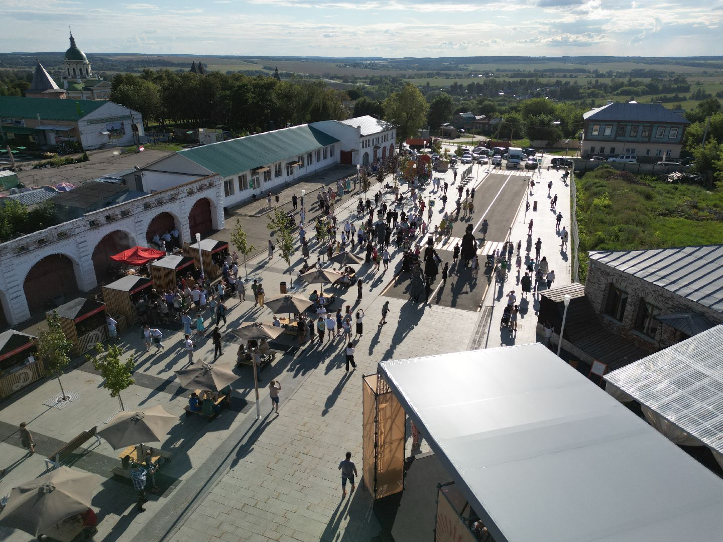 видео с коптера, зарайск, фестиваль,