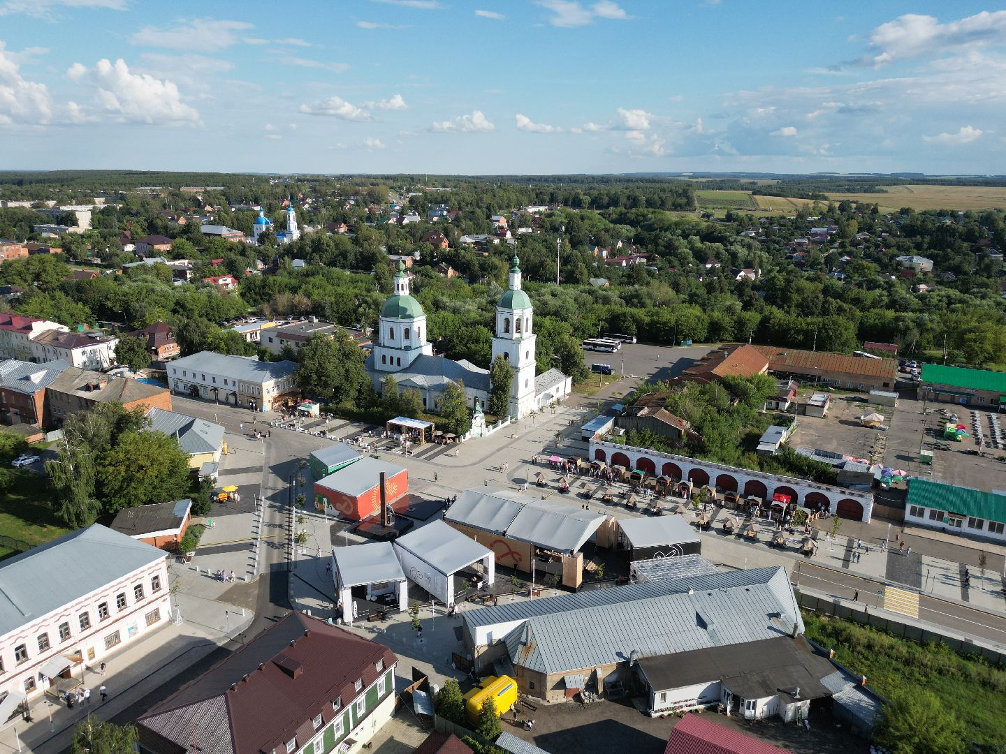видео с коптера, зарайск, фестиваль,