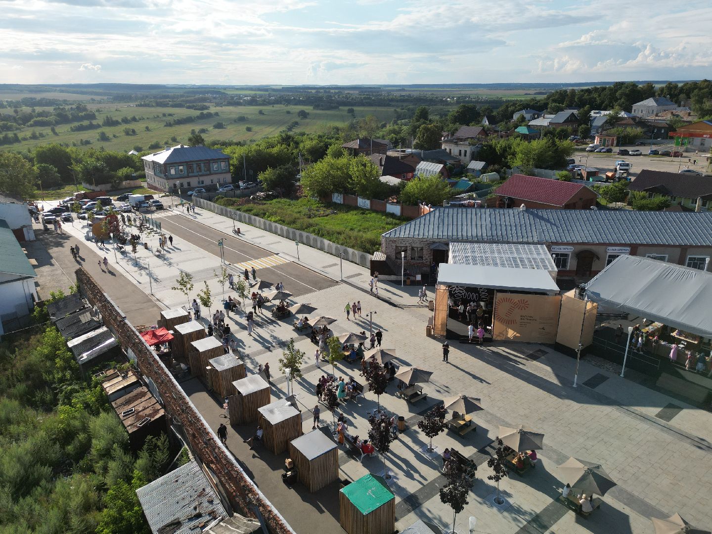видео с коптера, зарайск, фестиваль,