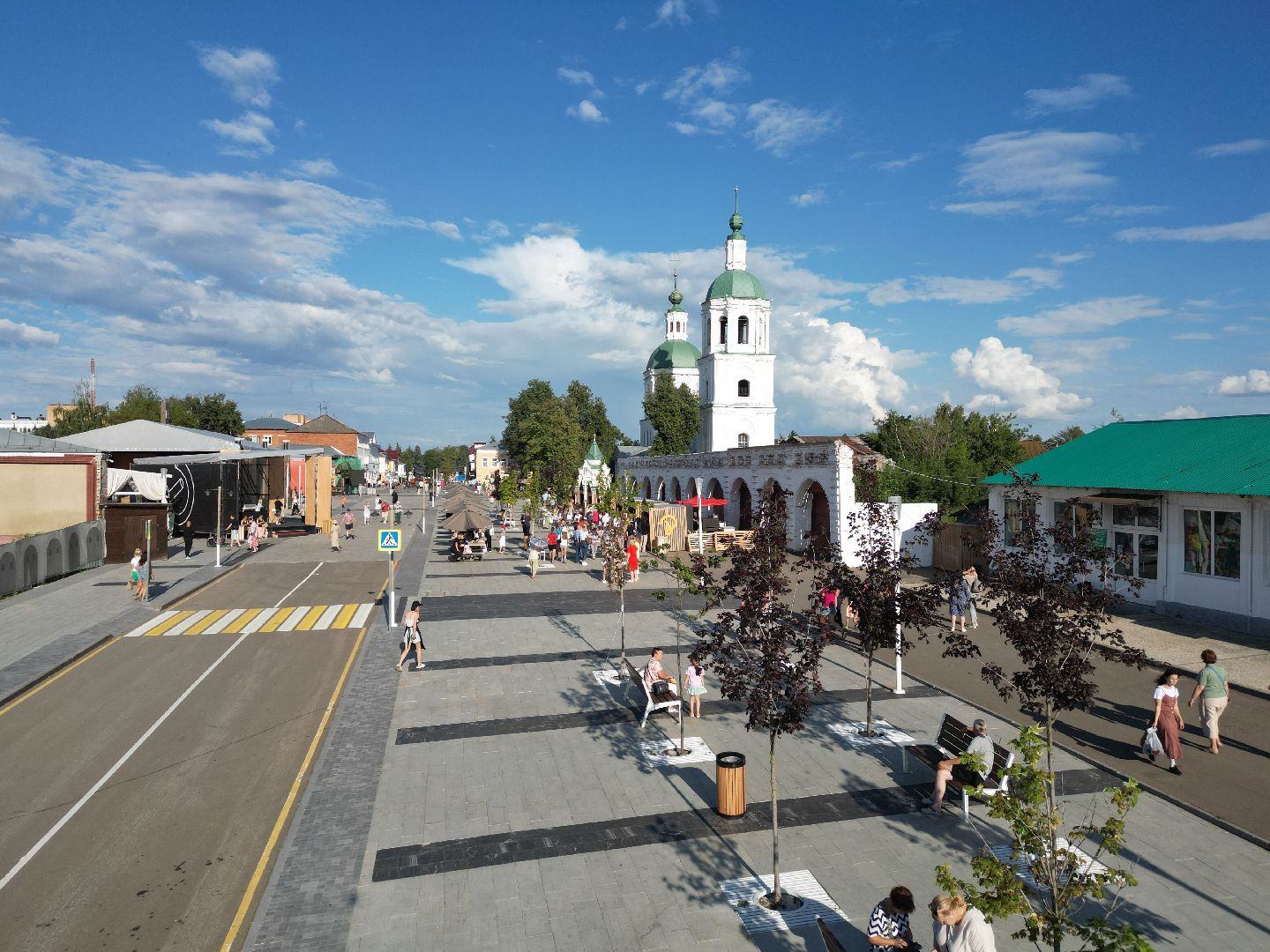 видео с коптера, зарайск, фестиваль,