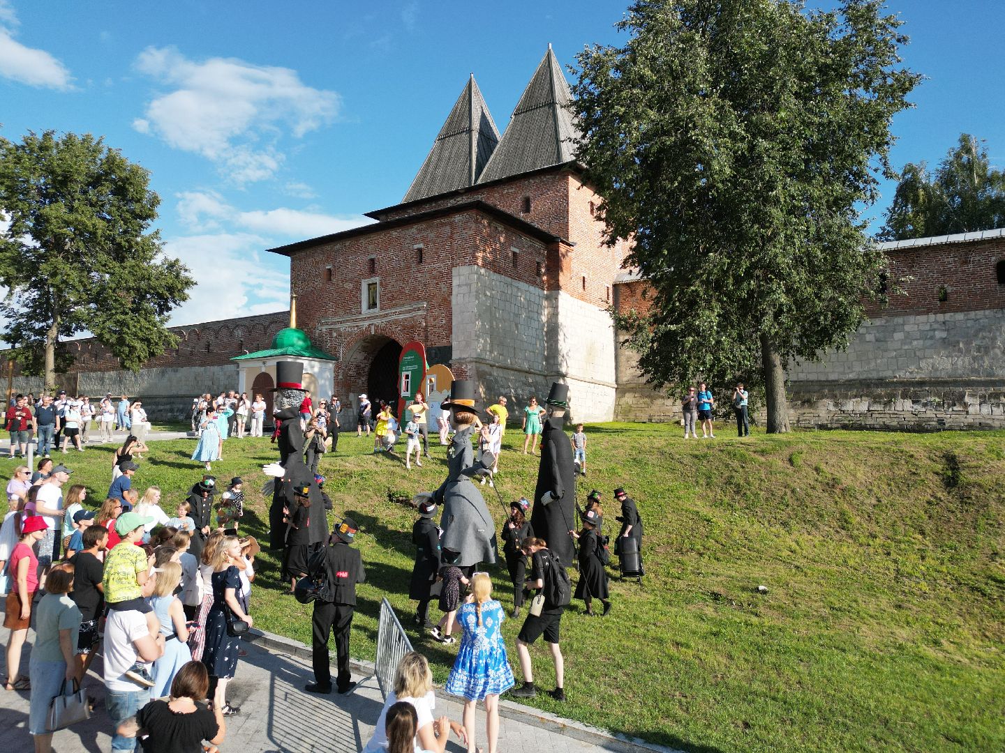 видео с коптера, зарайск, фестиваль,