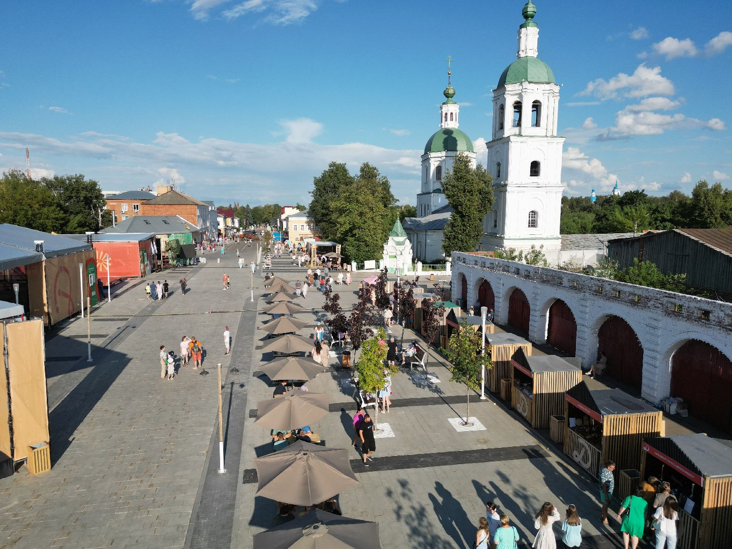 видео с коптера, зарайск, фестиваль,