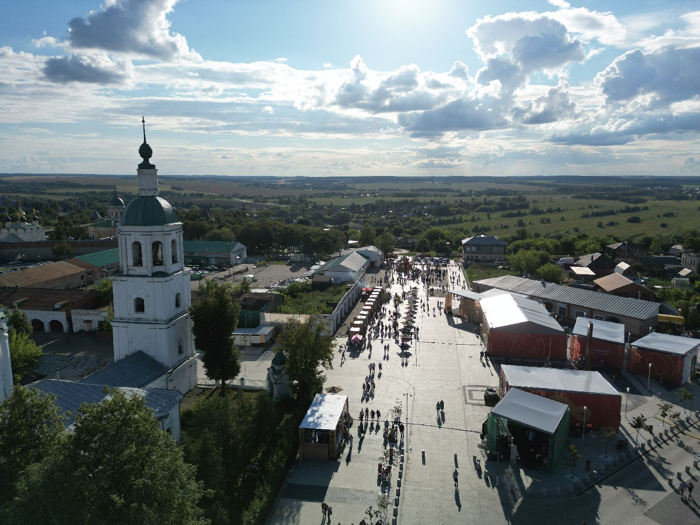 видео с коптера, зарайск, фестиваль,
