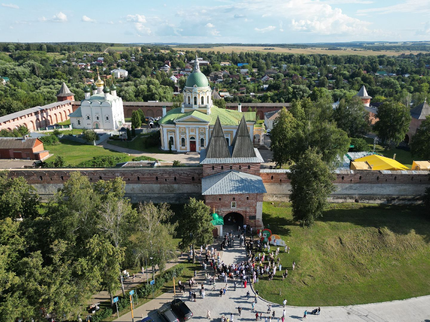 видео с коптера, зарайск, фестиваль,