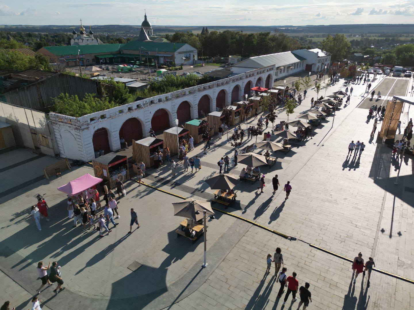 видео с коптера, зарайск, фестиваль,