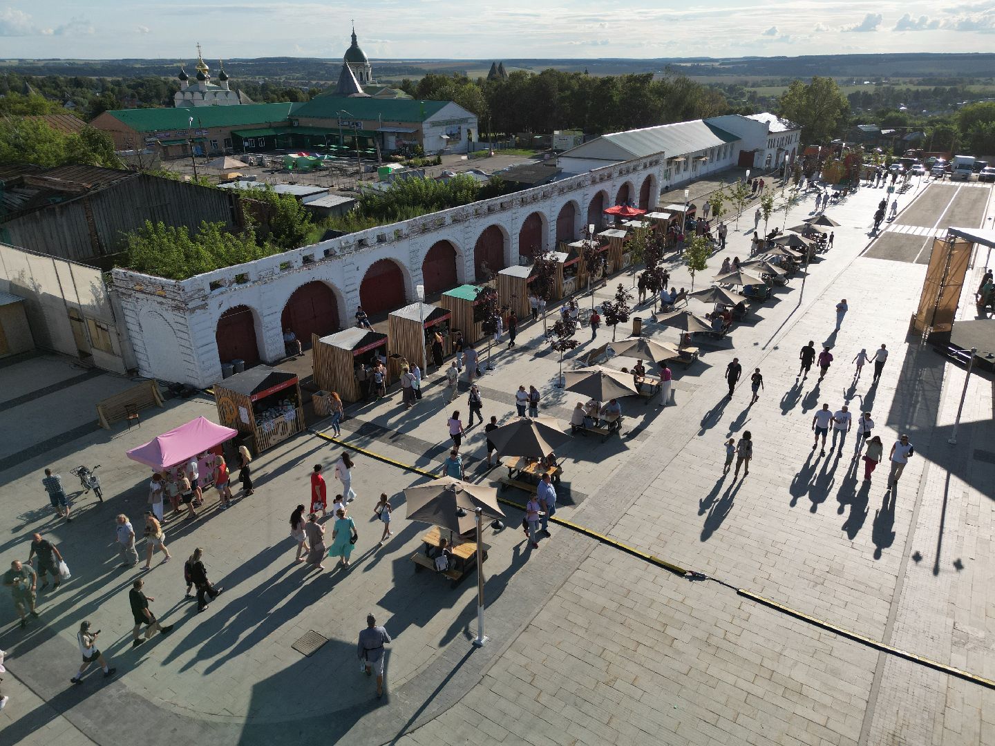 видео с коптера, зарайск, фестиваль,