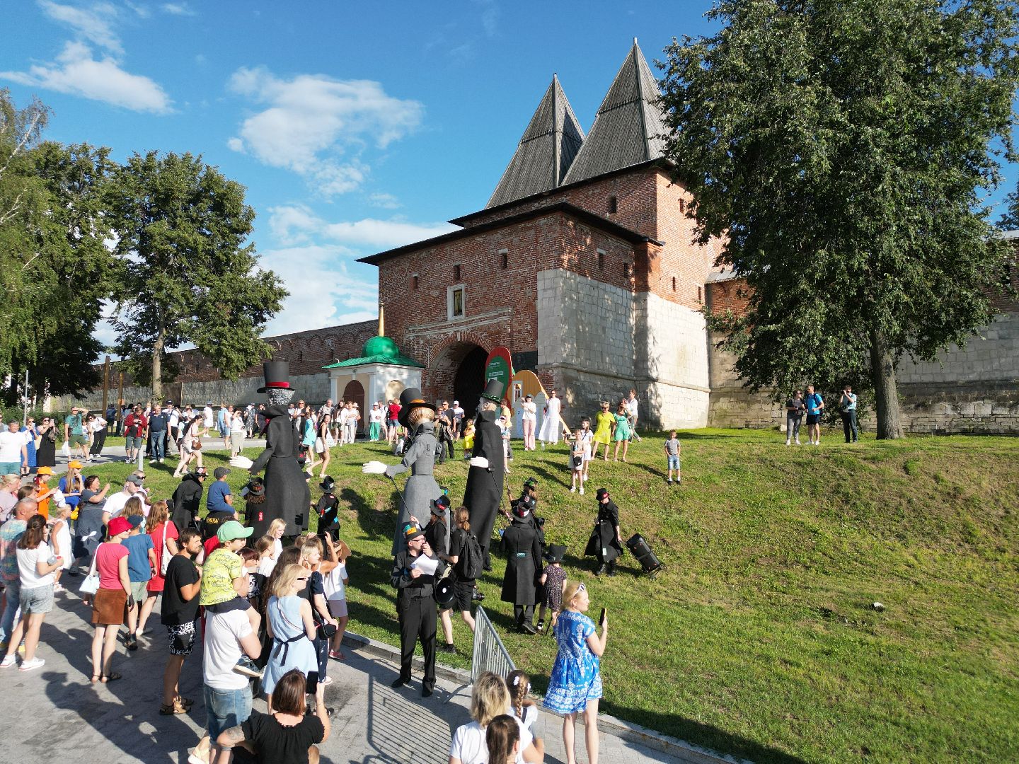 видео с коптера, зарайск, фестиваль,