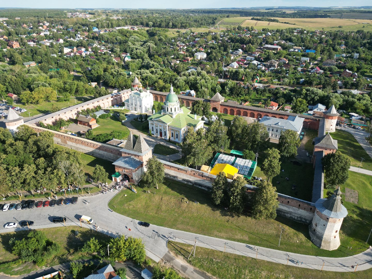 видео с коптера, зарайск, фестиваль,