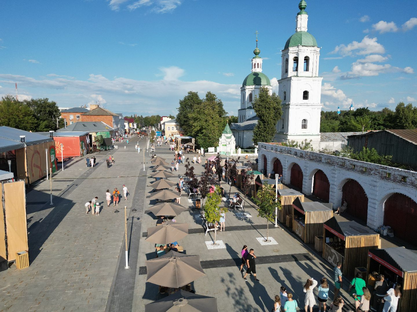 видео с коптера, зарайск, фестиваль,