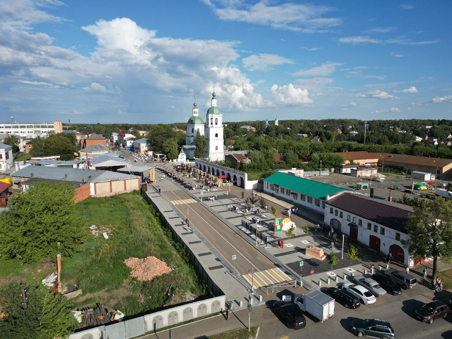 видео с коптера, зарайск, фестиваль,