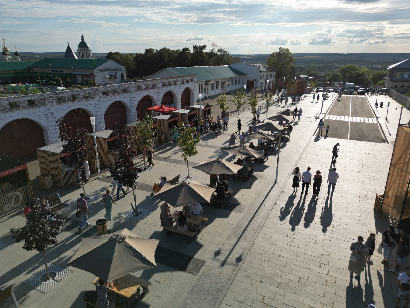 видео с коптера, зарайск, фестиваль,