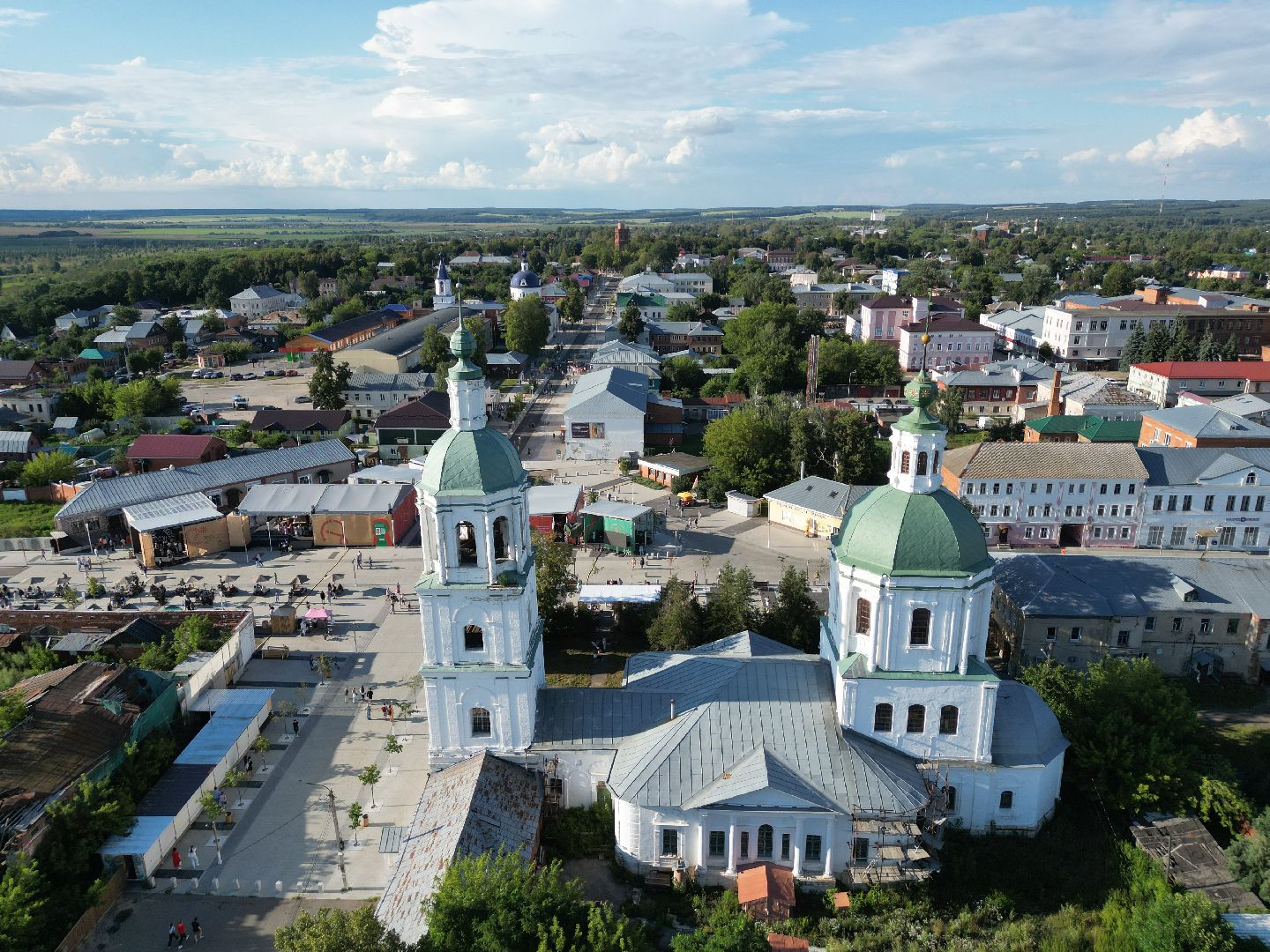 видео с коптера, зарайск, фестиваль,