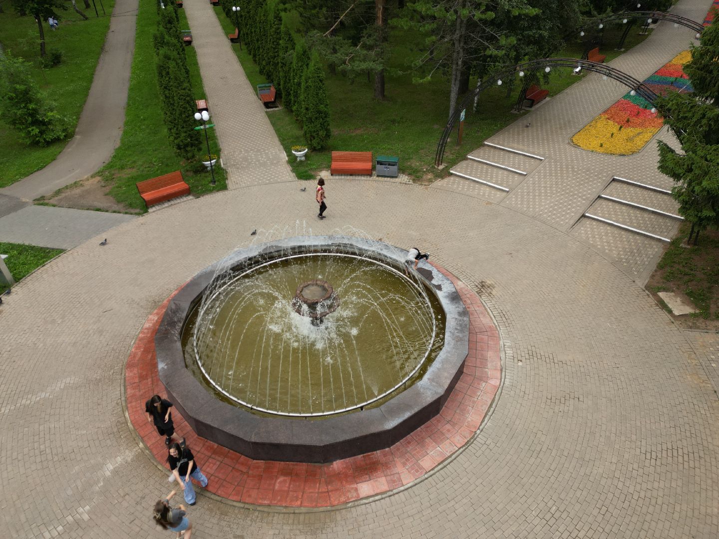 видео с коптера, парк, спорт,