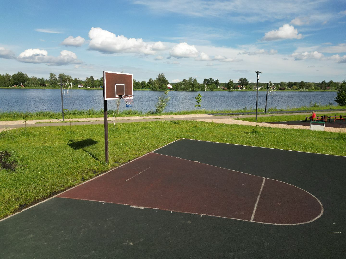 видео с коптера, парк, талдом,