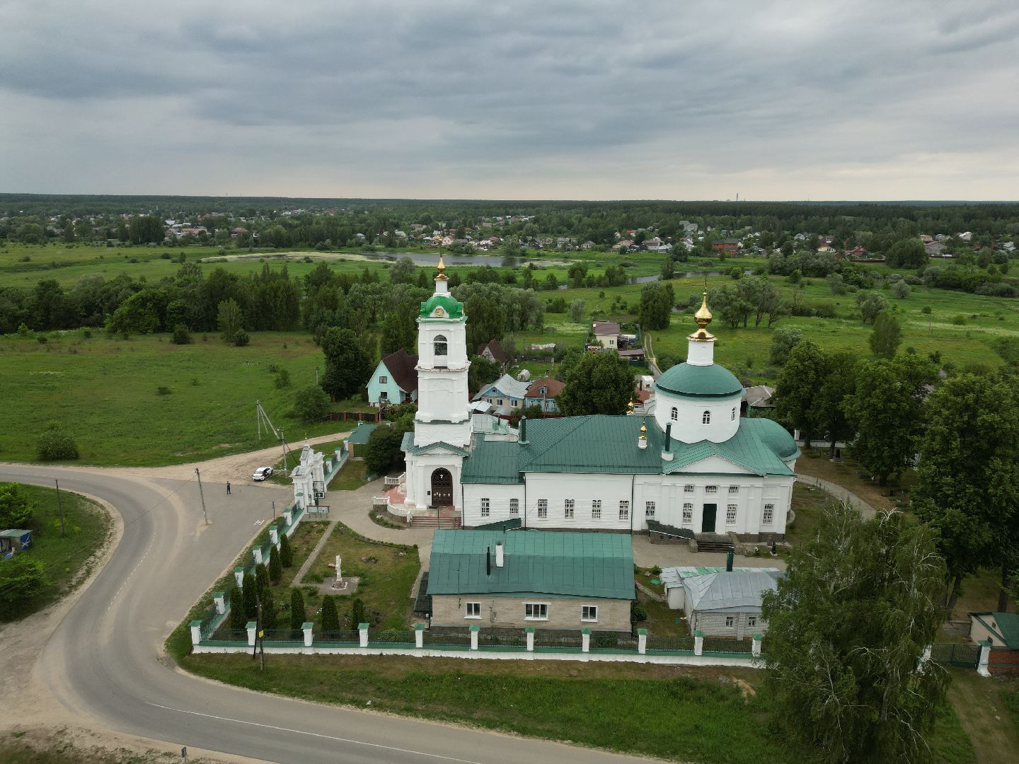 видео с коптера, церковь, саурово,