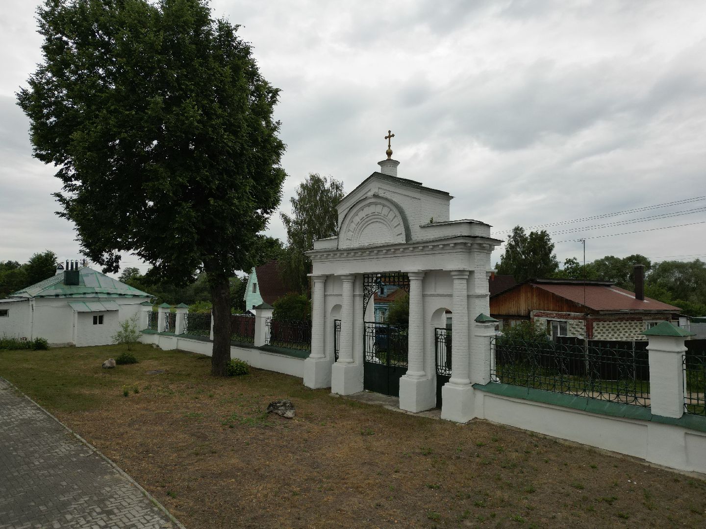 видео с коптера, церковь, саурово,