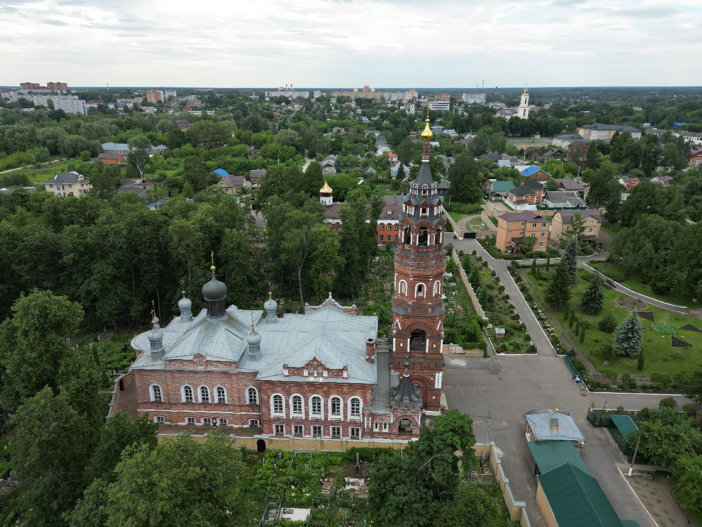 видео с коптера, монастырь, павловский посад,
