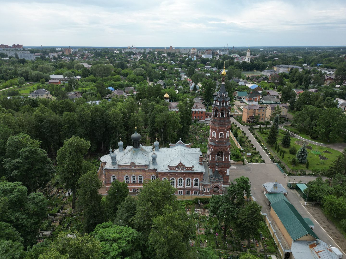 видео с коптера, монастырь, павловский посад,