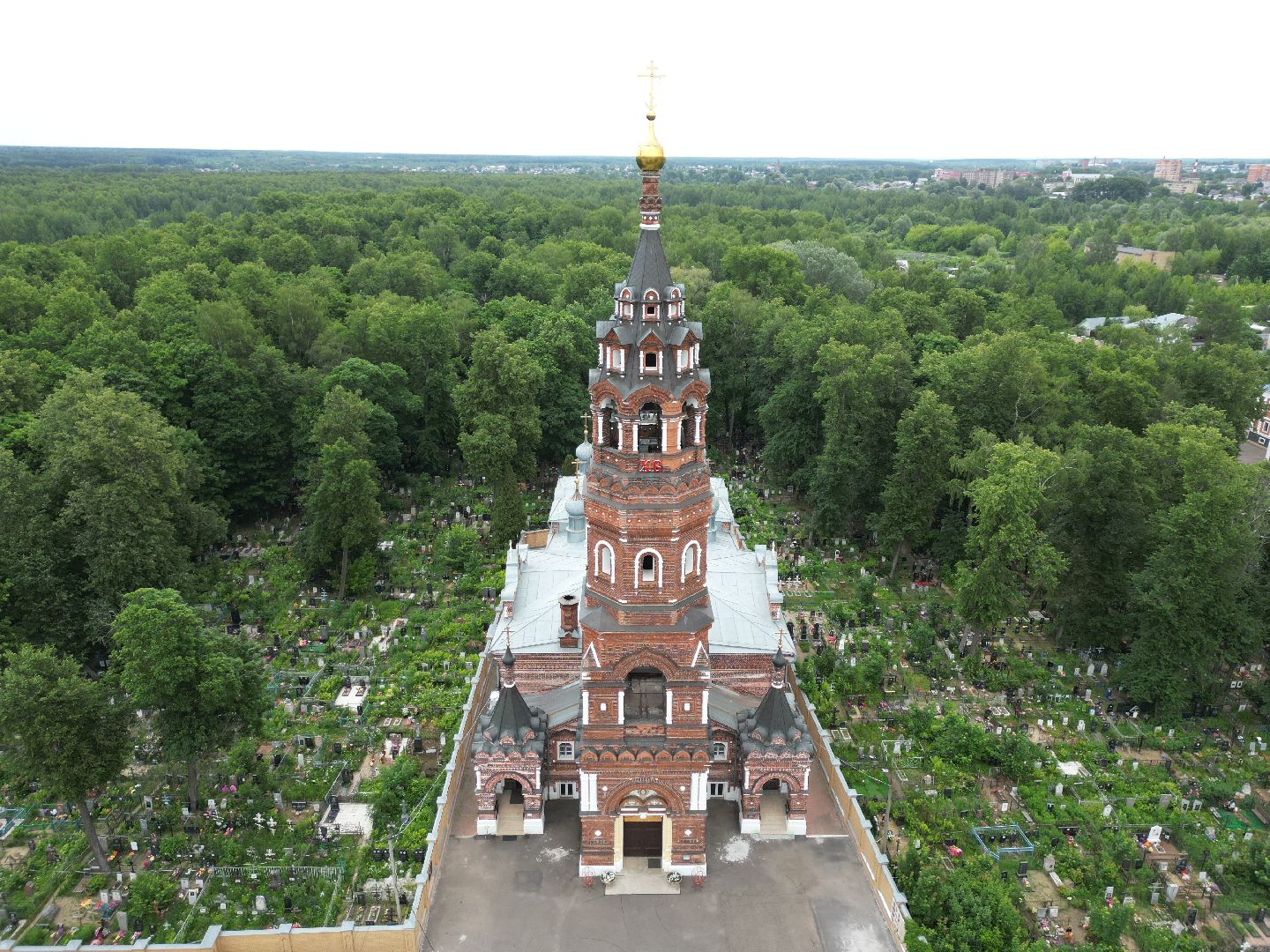 видео с коптера, монастырь, павловский посад,