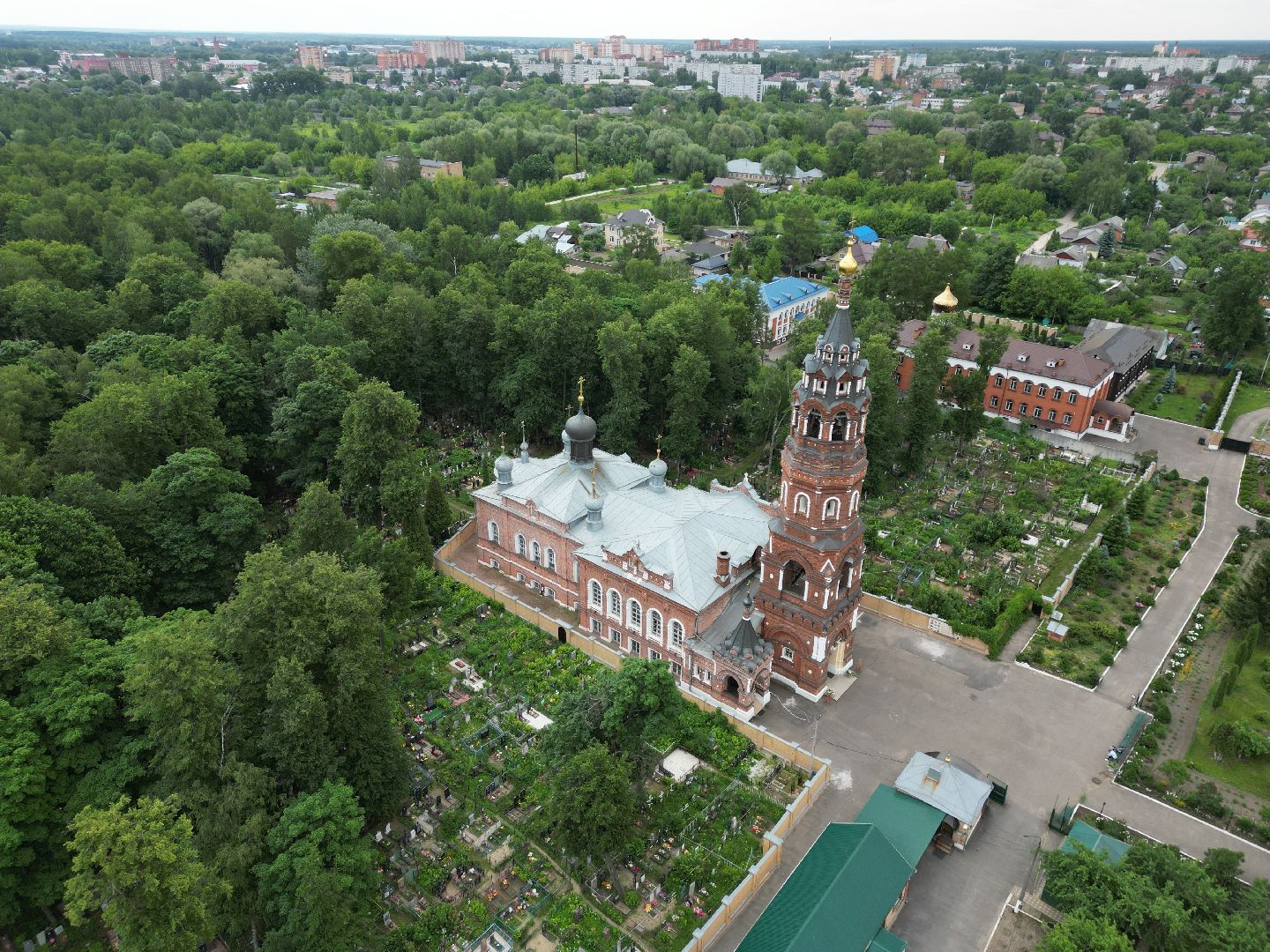 видео с коптера, монастырь, павловский посад,