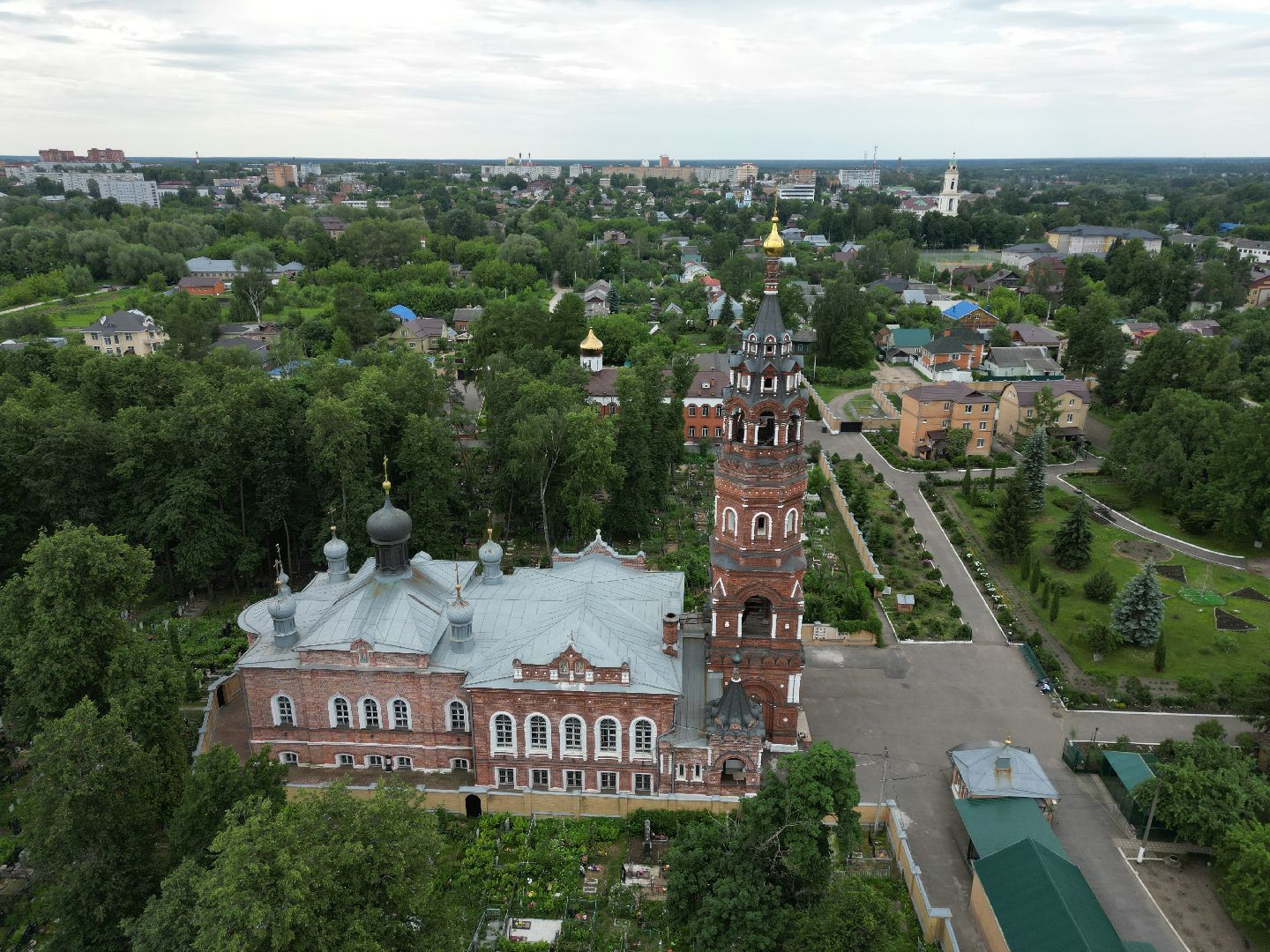 видео с коптера, монастырь, павловский посад,