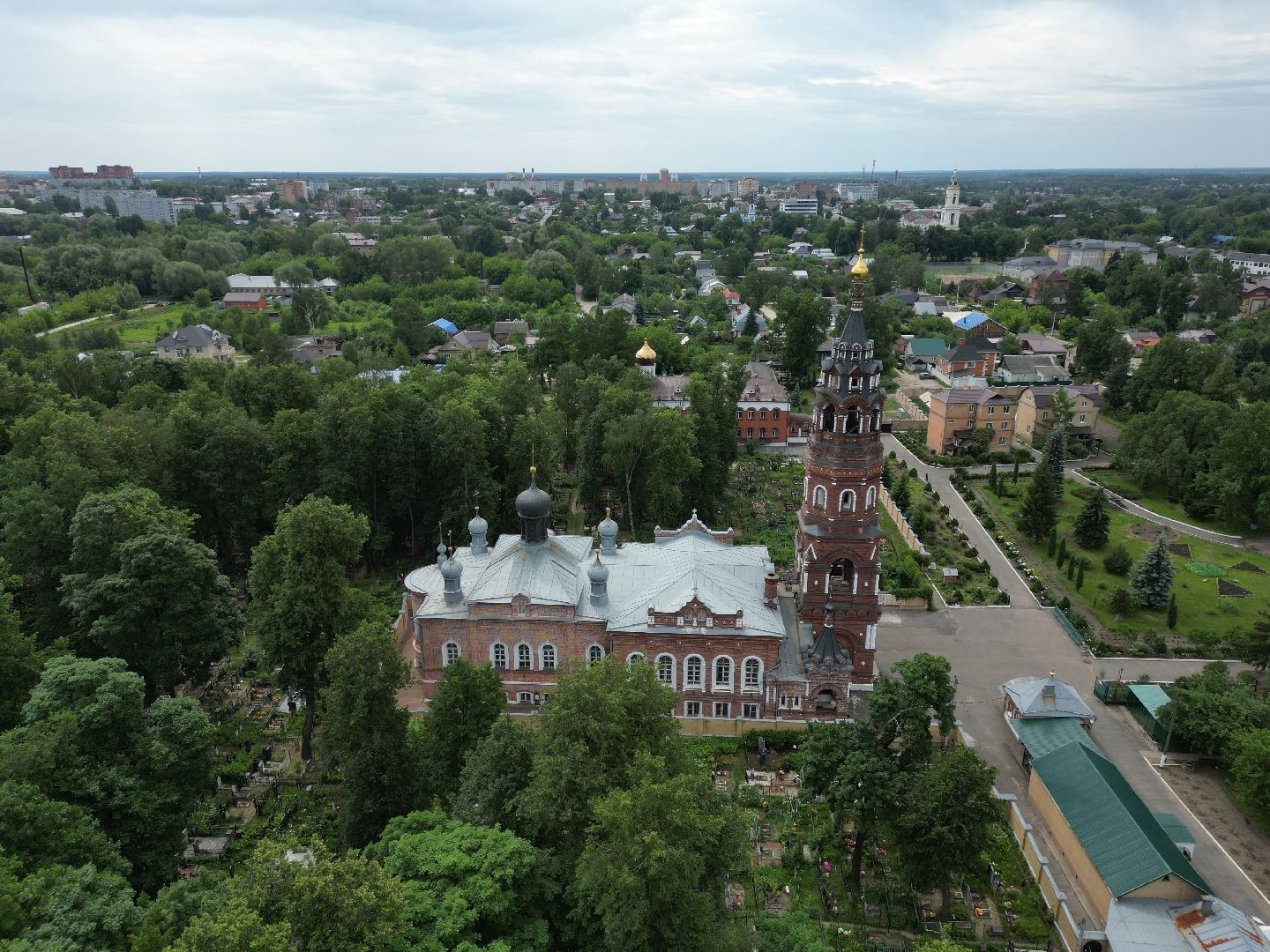 видео с коптера, монастырь, павловский посад,
