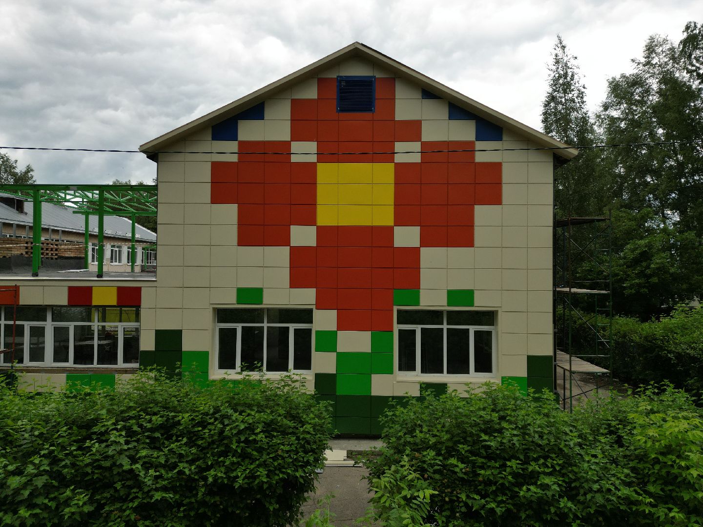 видео с коптера, сад, талдом,