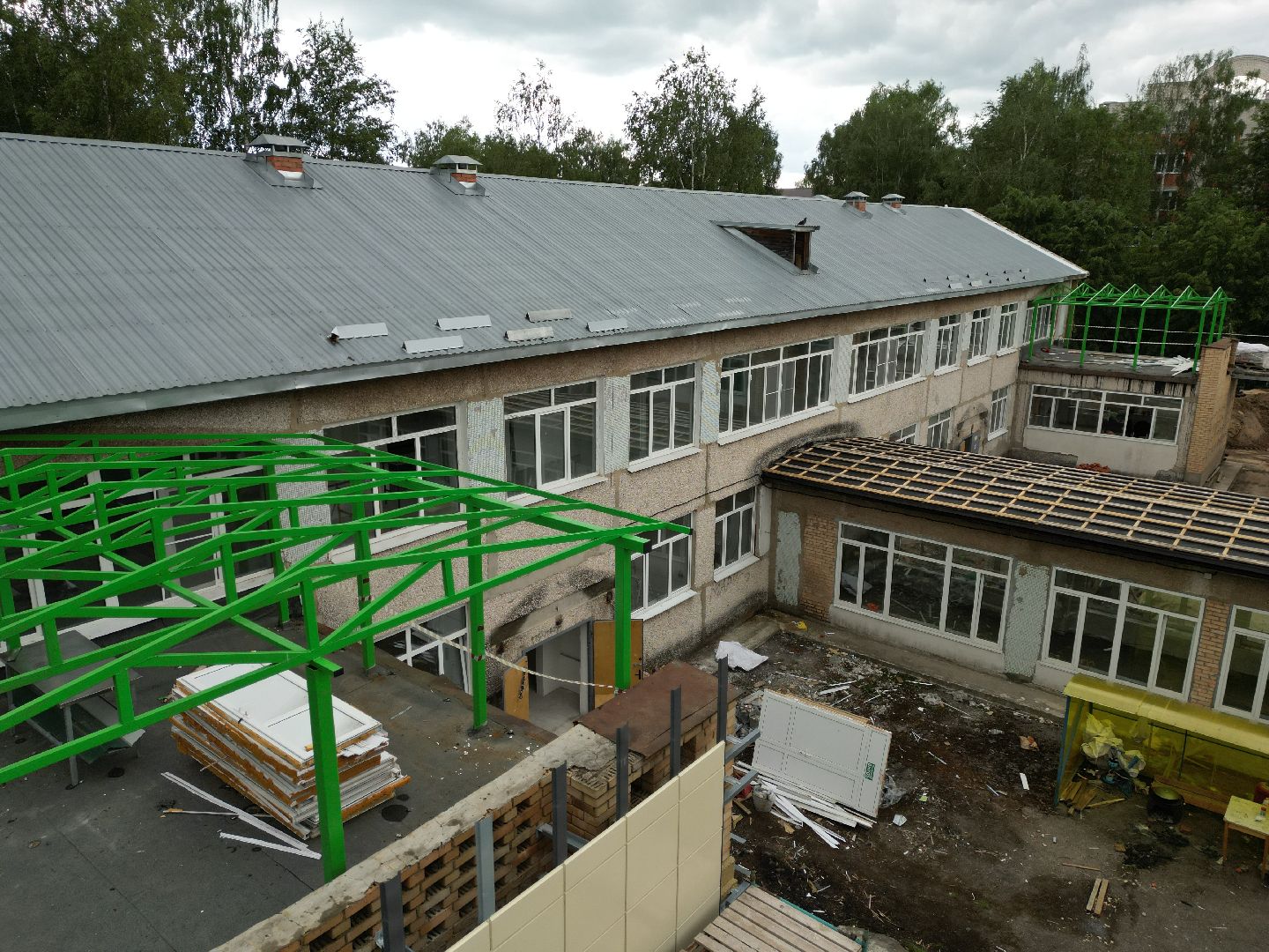 видео с коптера, сад, талдом,