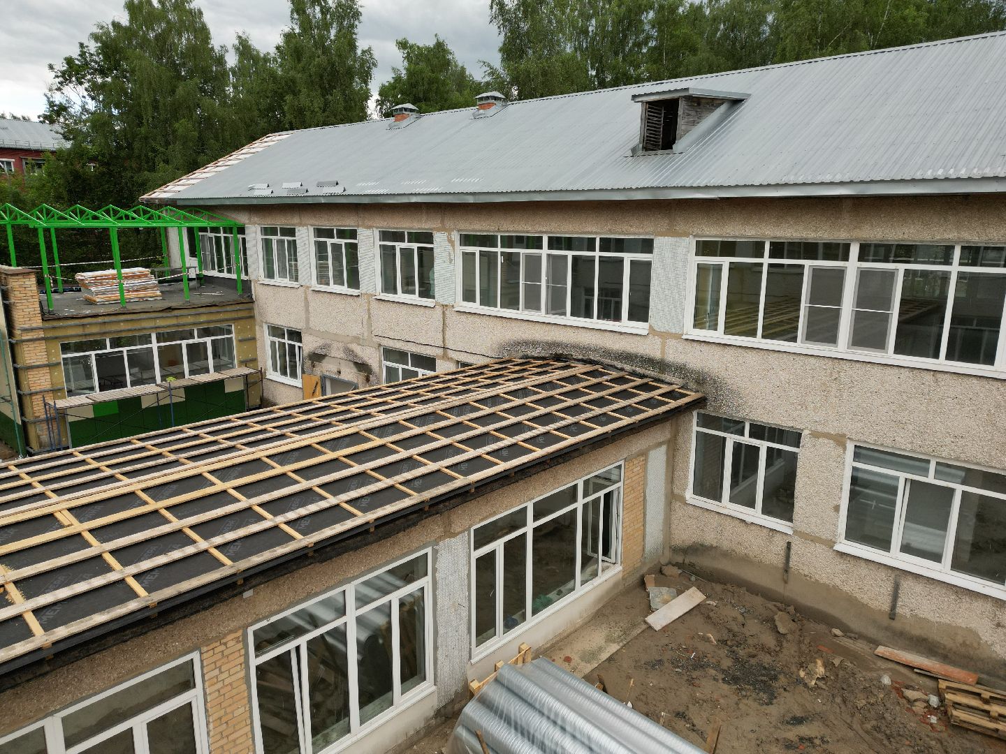 видео с коптера, сад, талдом,