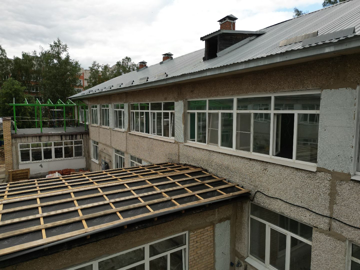 видео с коптера, сад, талдом,